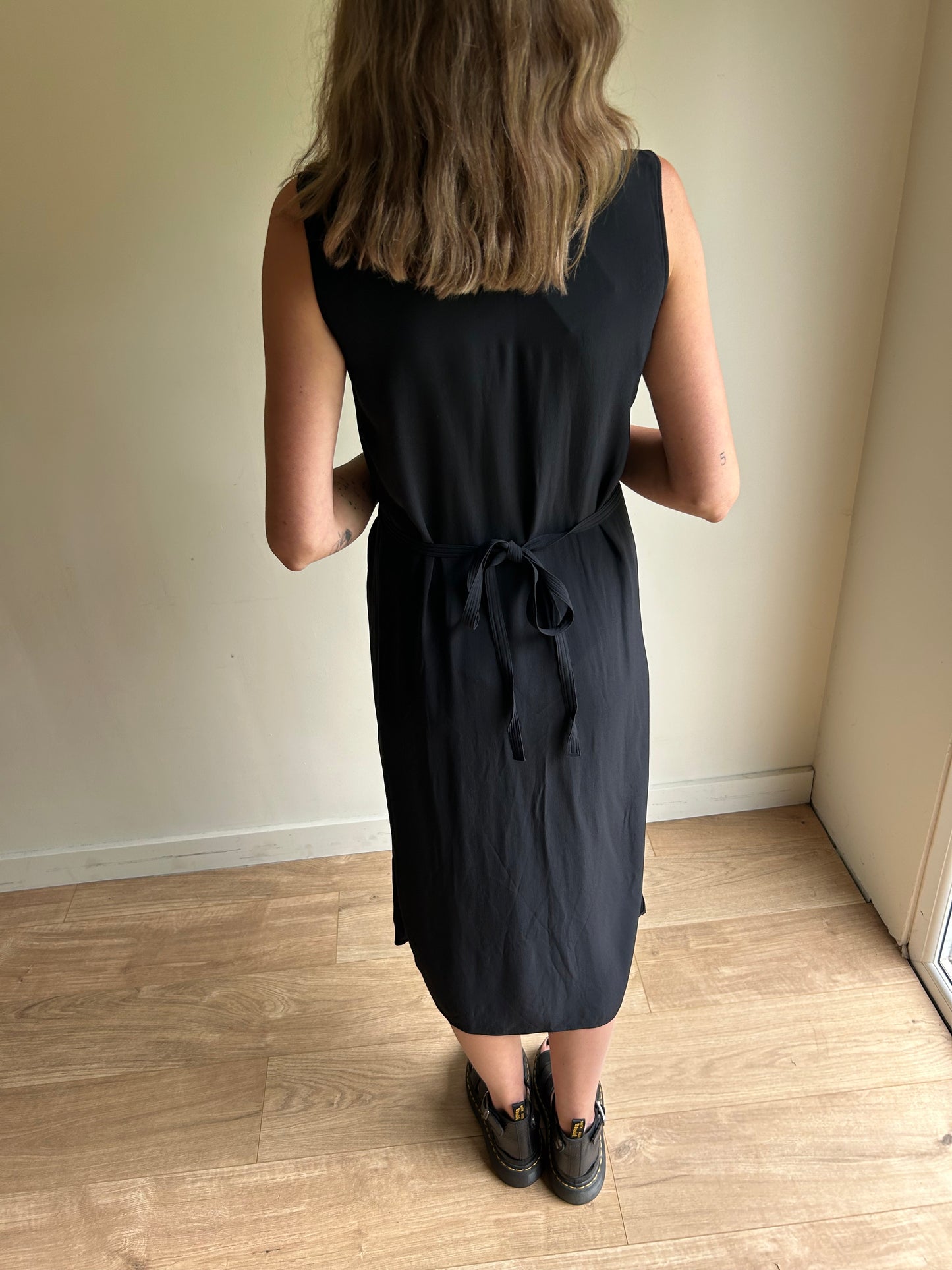 Black Helmut Lang Wrap Dress, XS