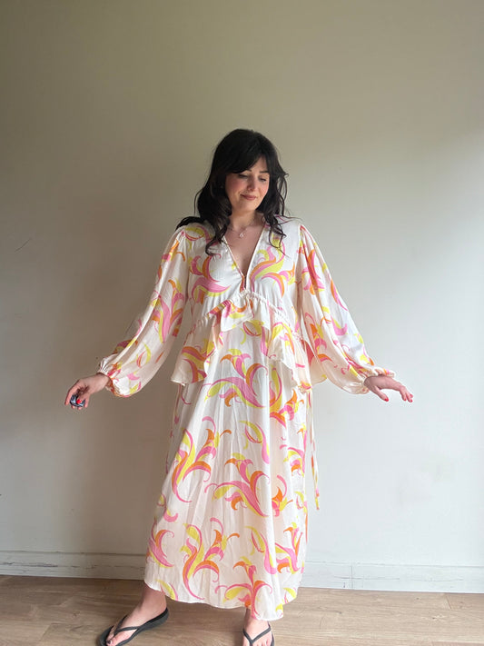 Never Fully Dressed Printed Fill Dress, 14