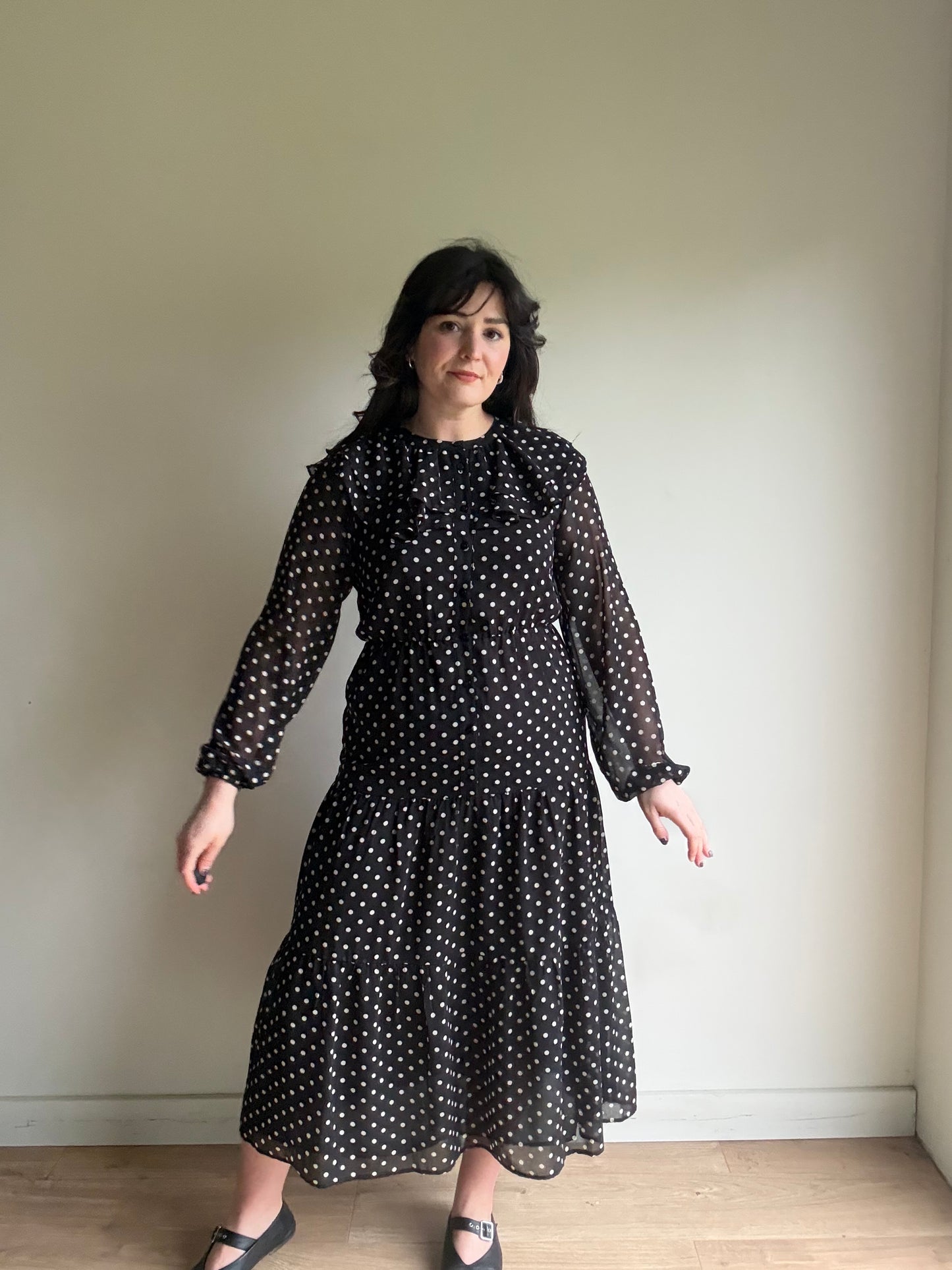 Albaray Polka Dot Ruffle Dress, 10