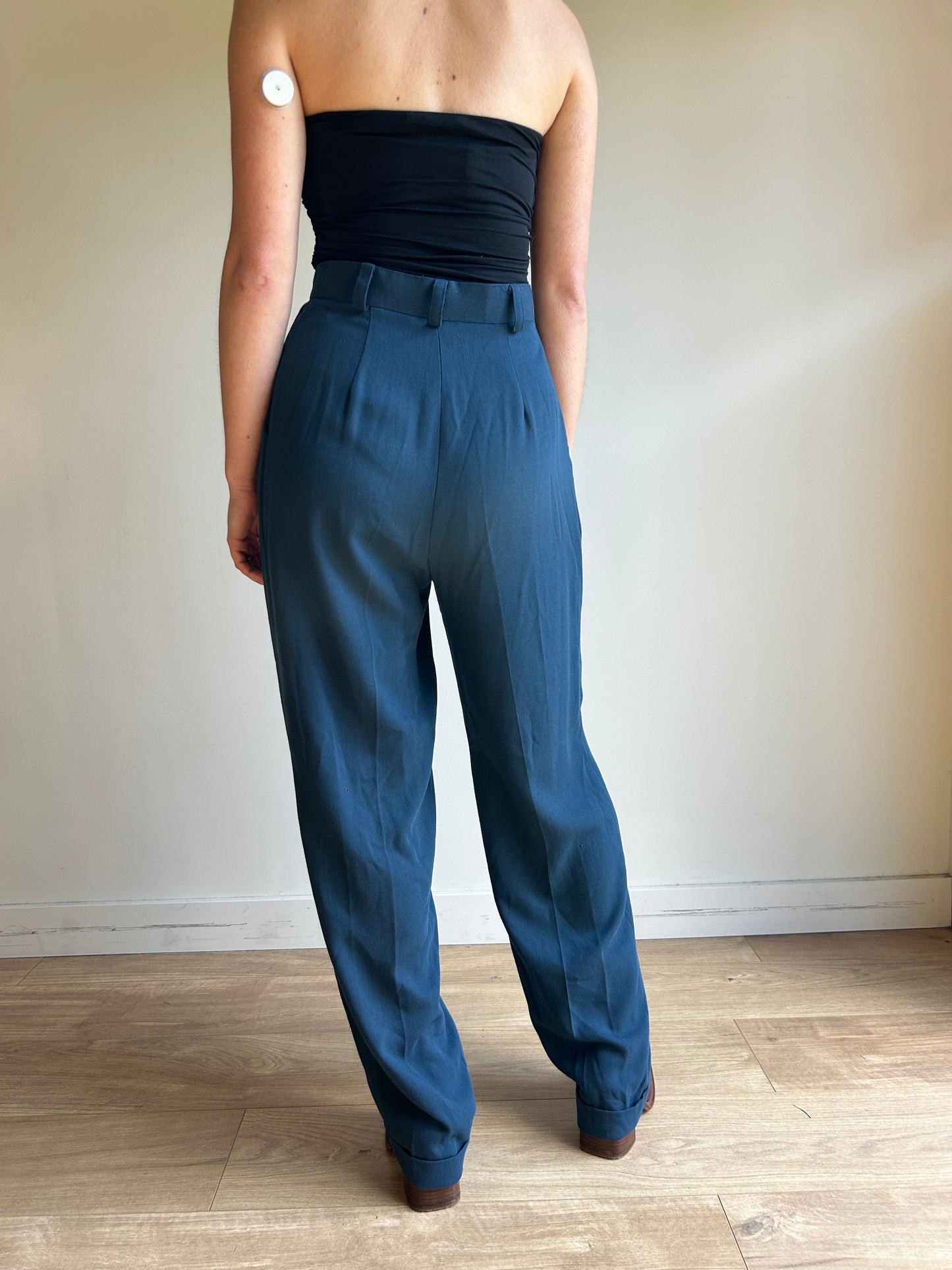 Vintage Tailored High Waisted Trousers, 6-8