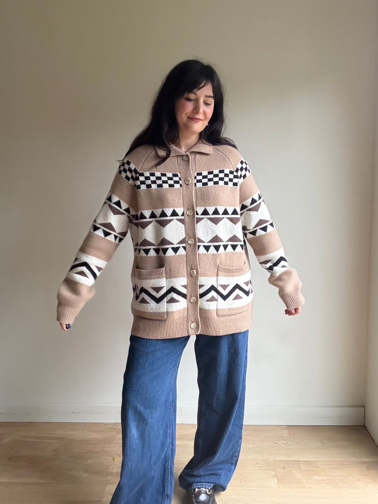 Levi’s Wool Patterned Cardigan, L