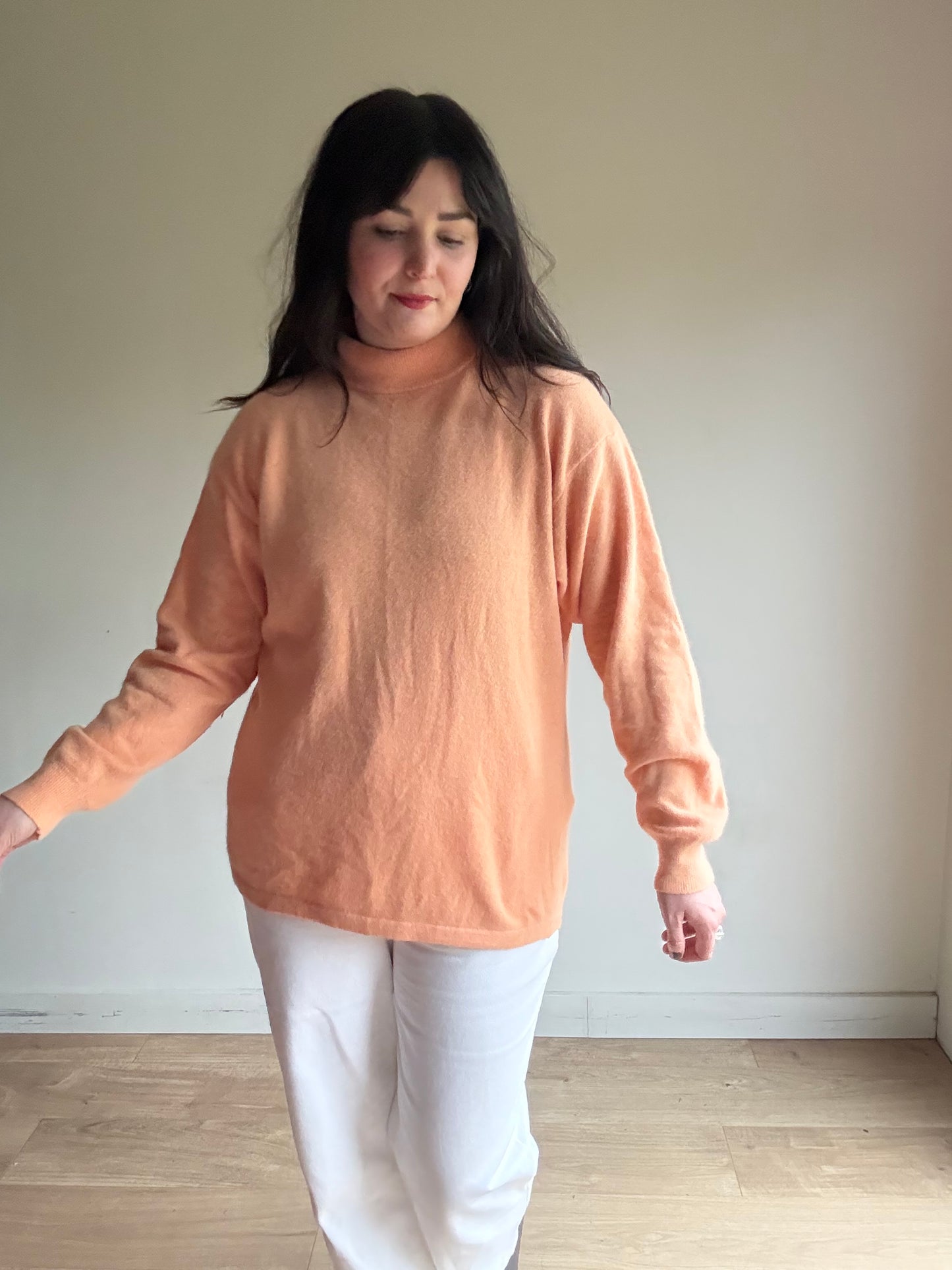 Vintage Canda Angora High Neck Jumper, L