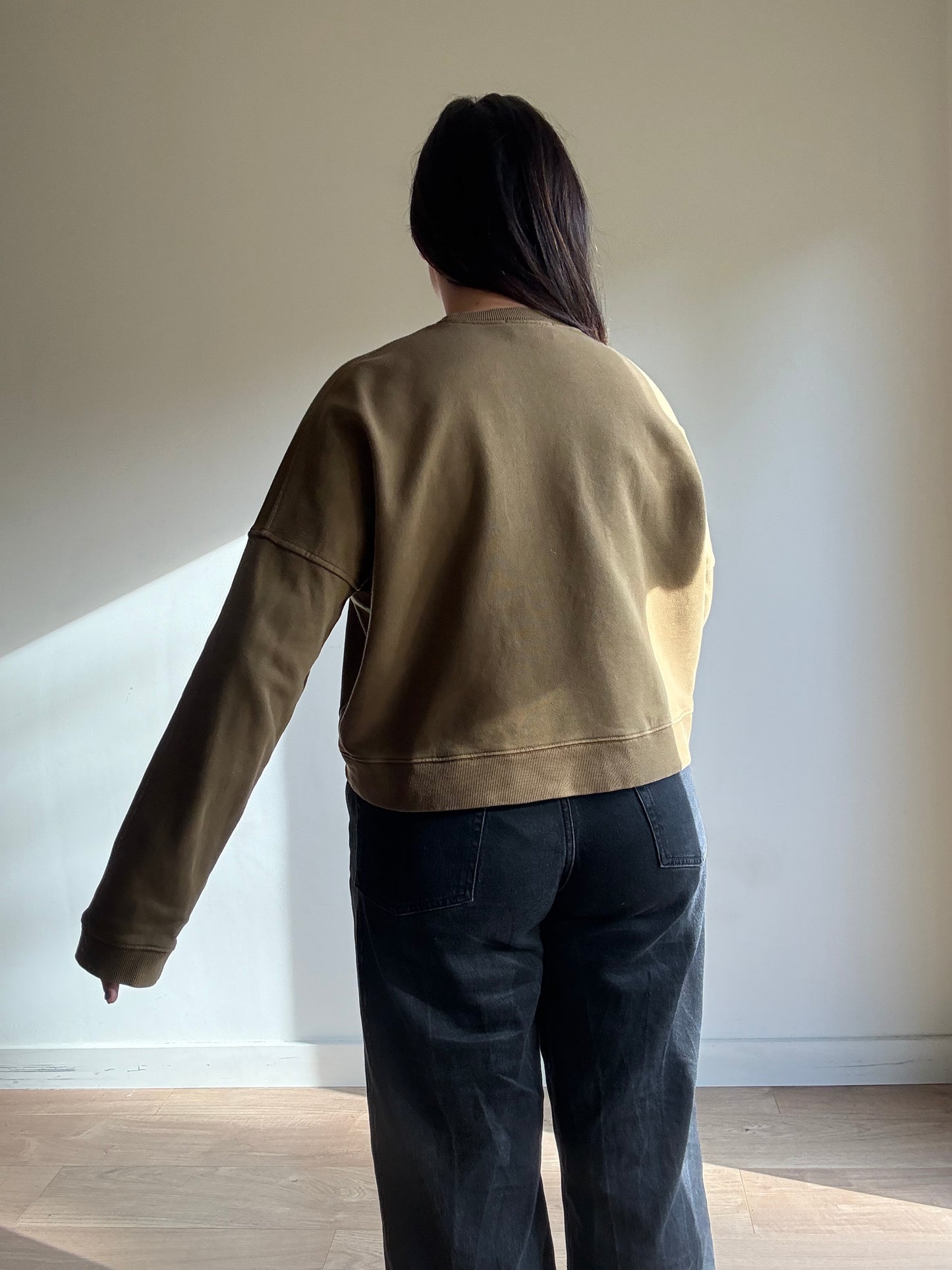 YMC Boxy Crop Sweatshirt, M