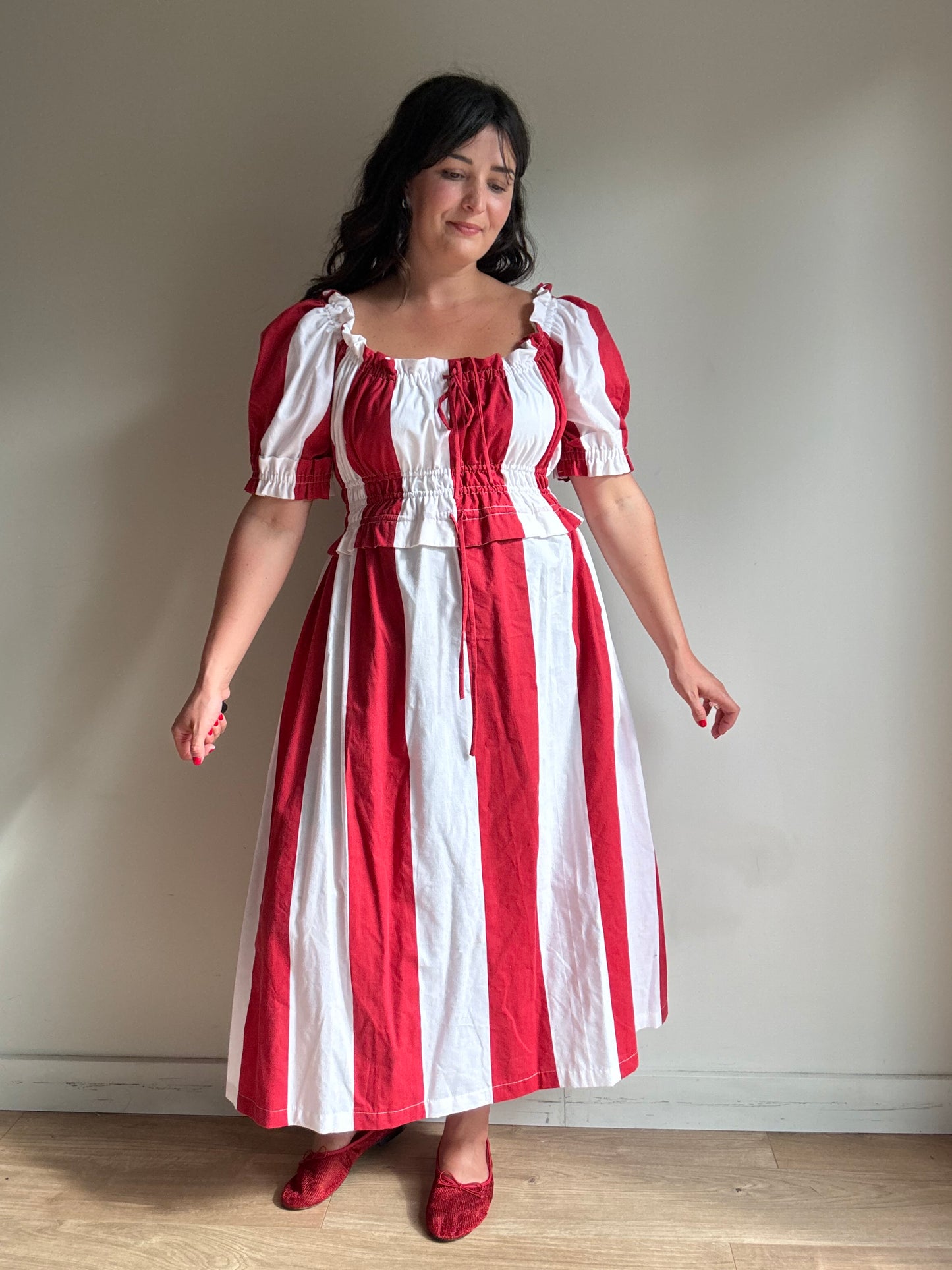Made by SJP Handmade Stripe Dress, M-L