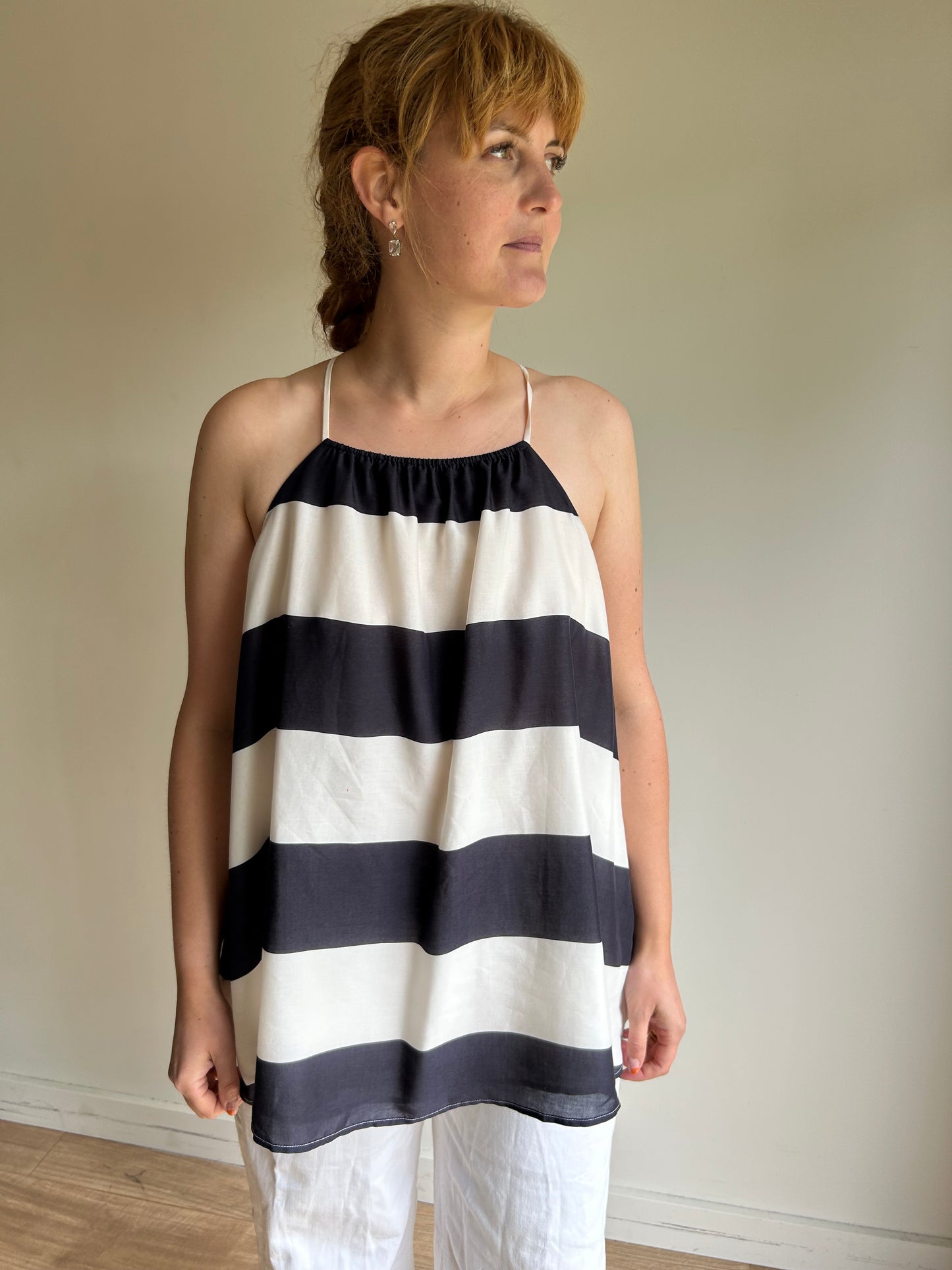 Cos Stripe Top - Size 36