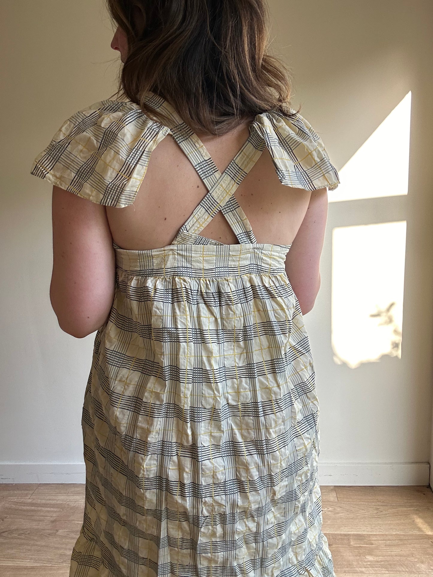 Second Female Check Sun Dress - Size M