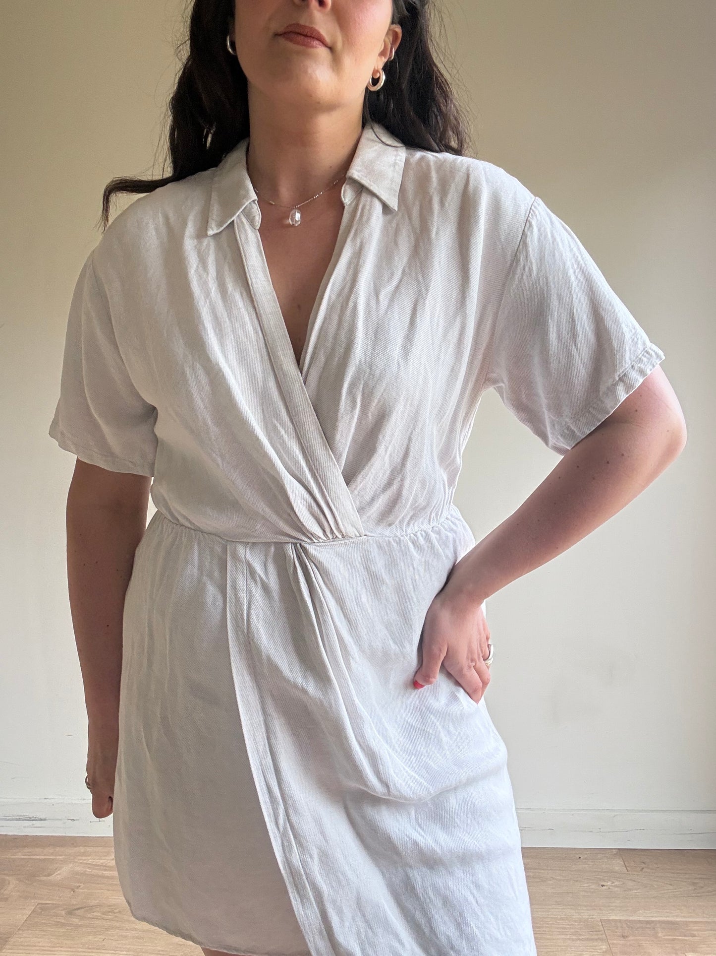 & Other Stories Linen Mix Mini Dress, 14
