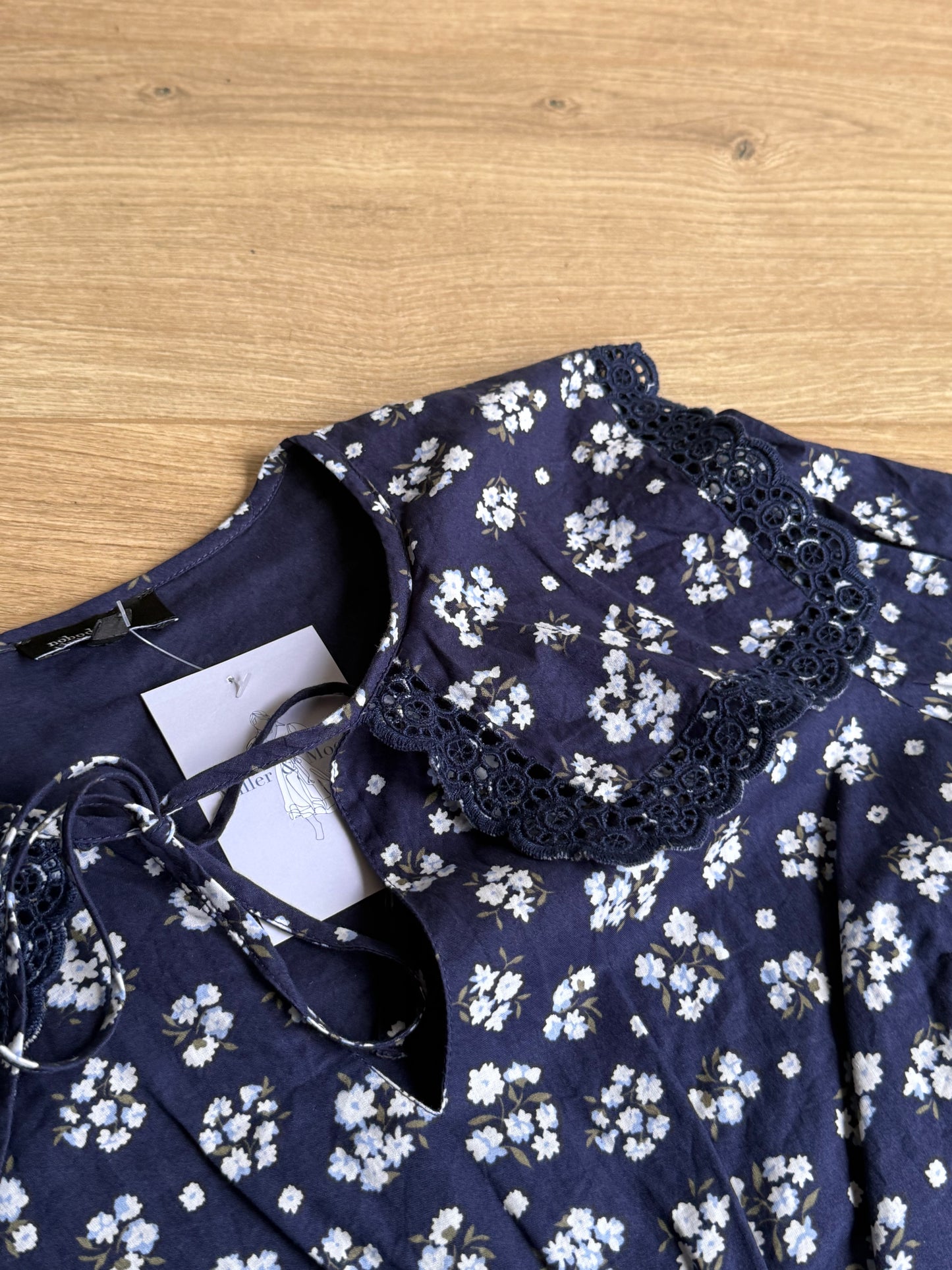 Nobody's Child Floral Collared Mini Dress, 10