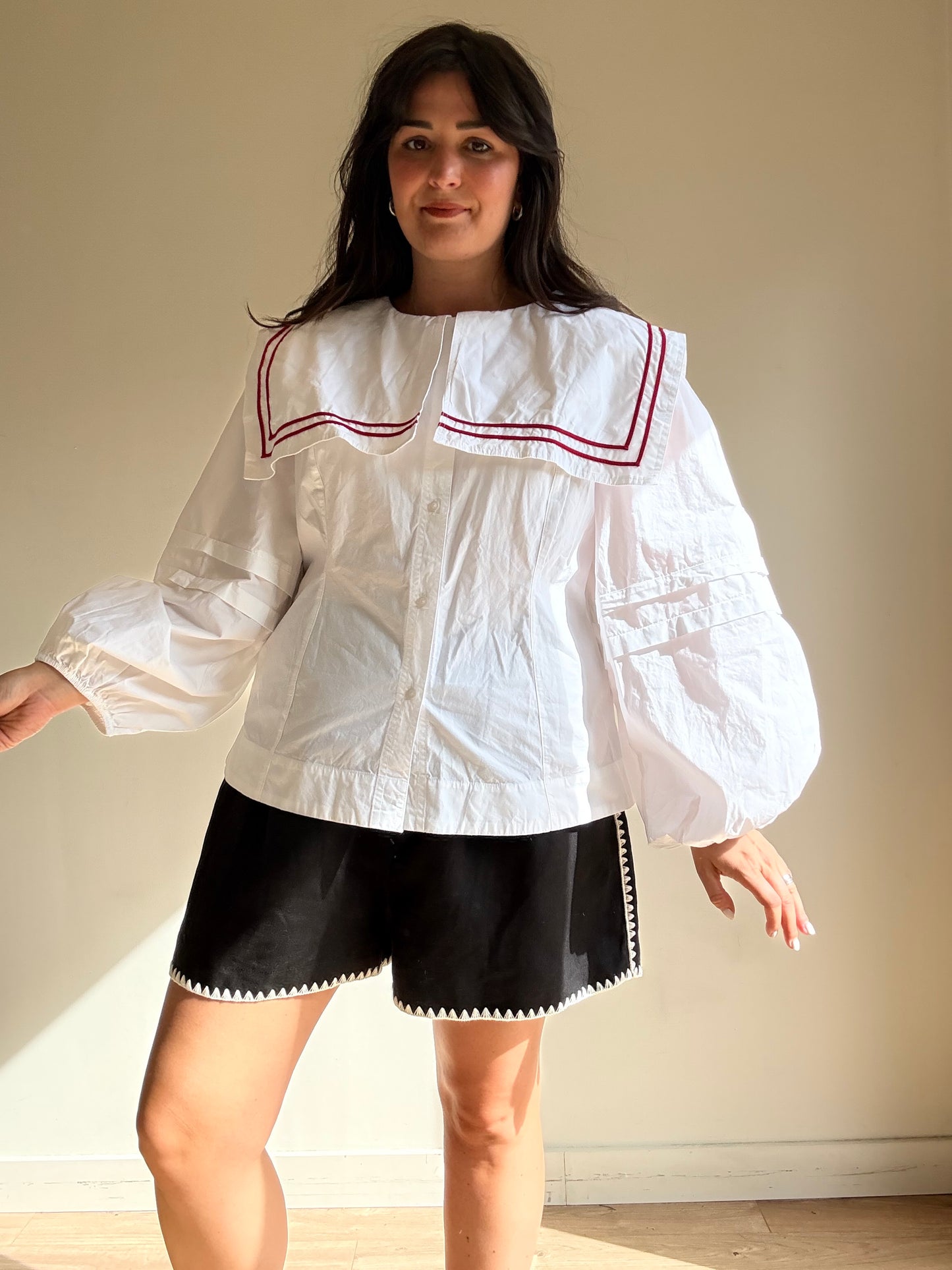 New Damson Madder Sailor Shirt, Size 18
