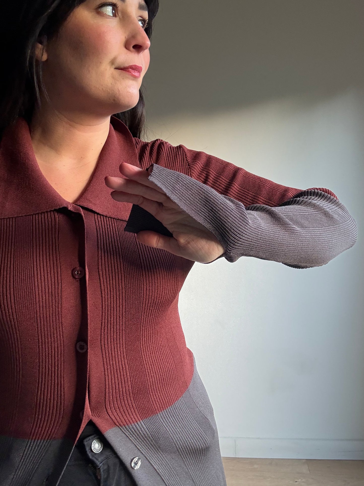 Remain Birger Christensen Ribbed Longline Cardigan, 12