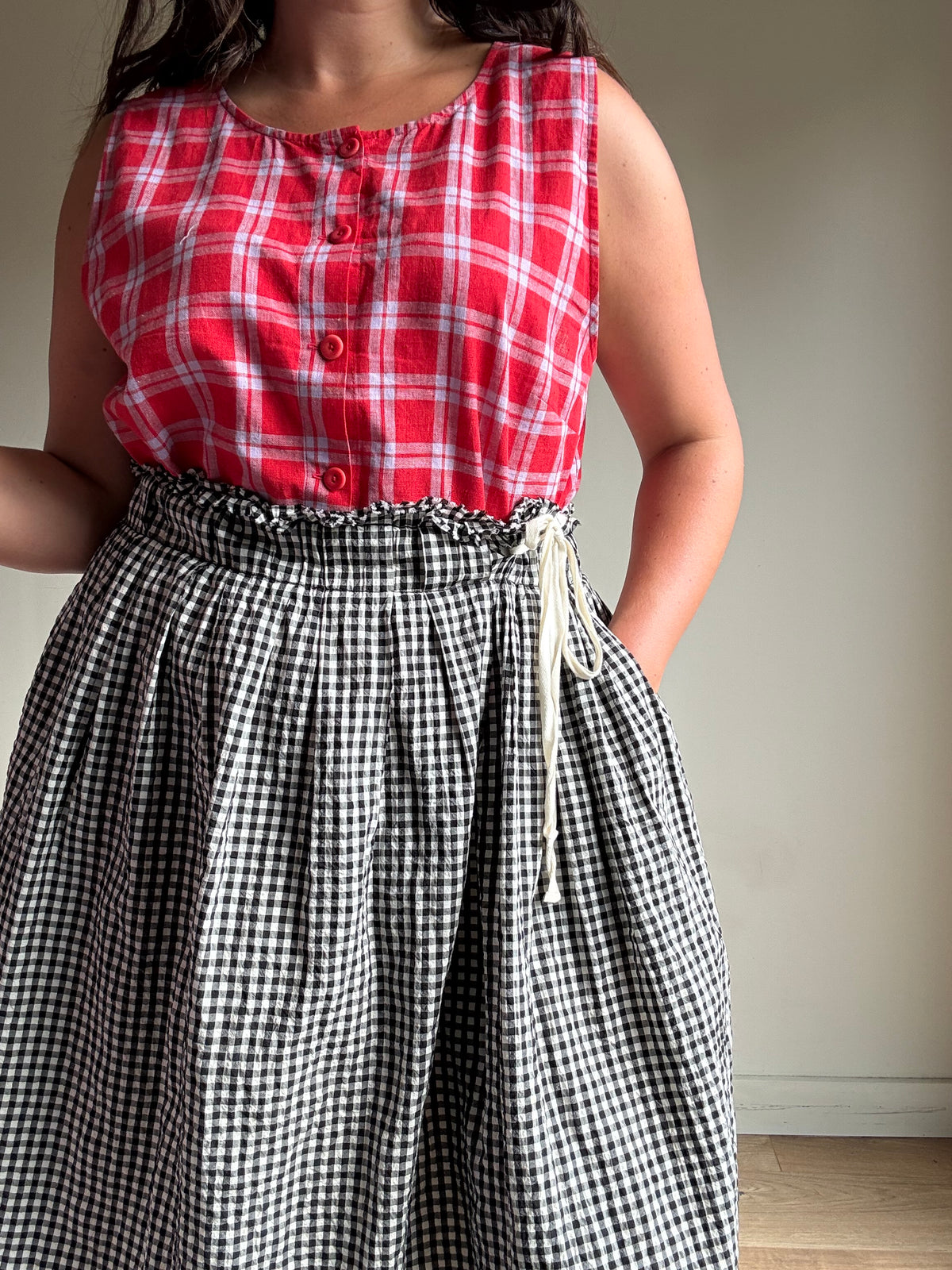 Aequamente Gingham Skirt, 12-14