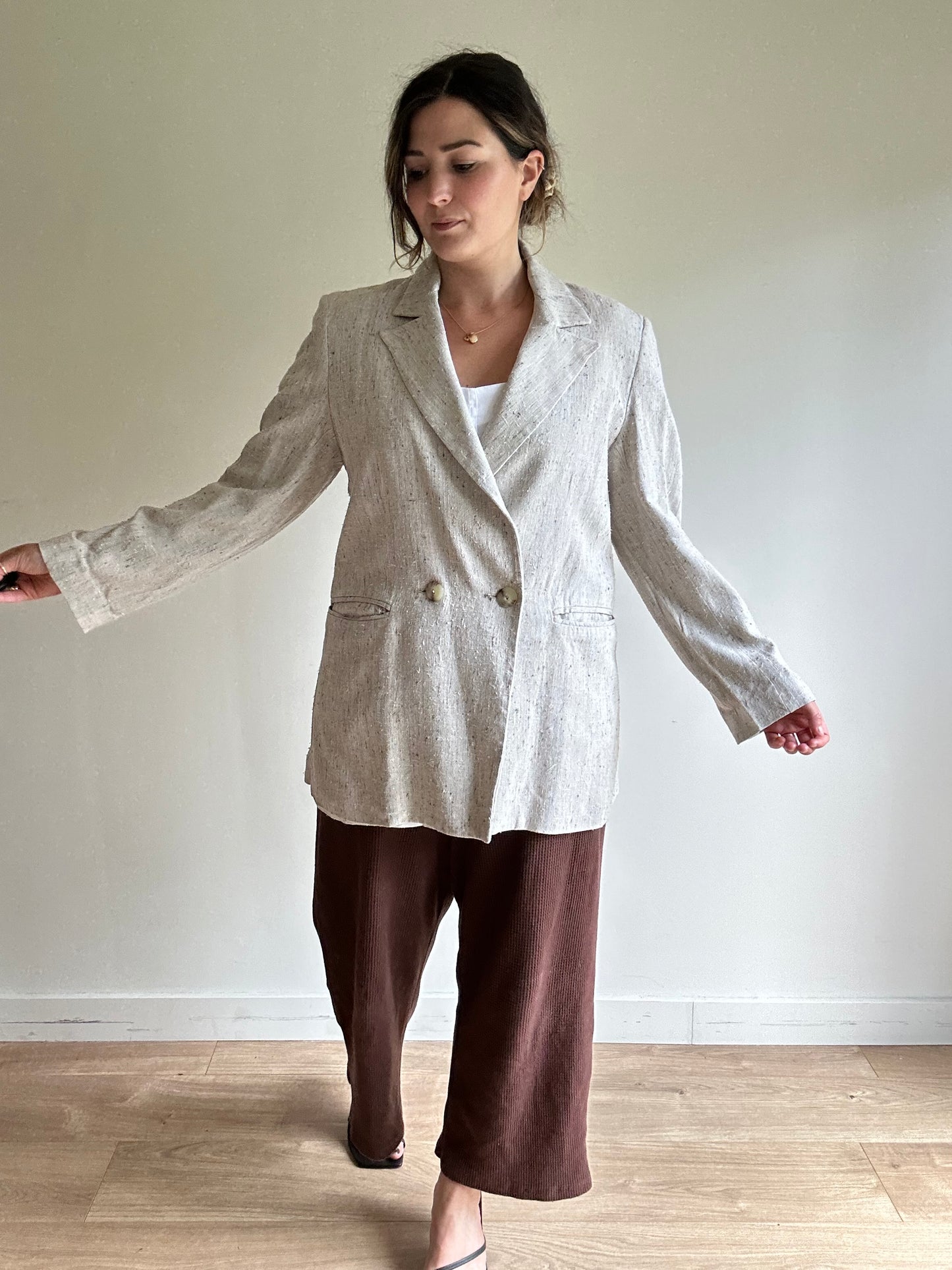 Atea Silk Blend Blazer - Size 42