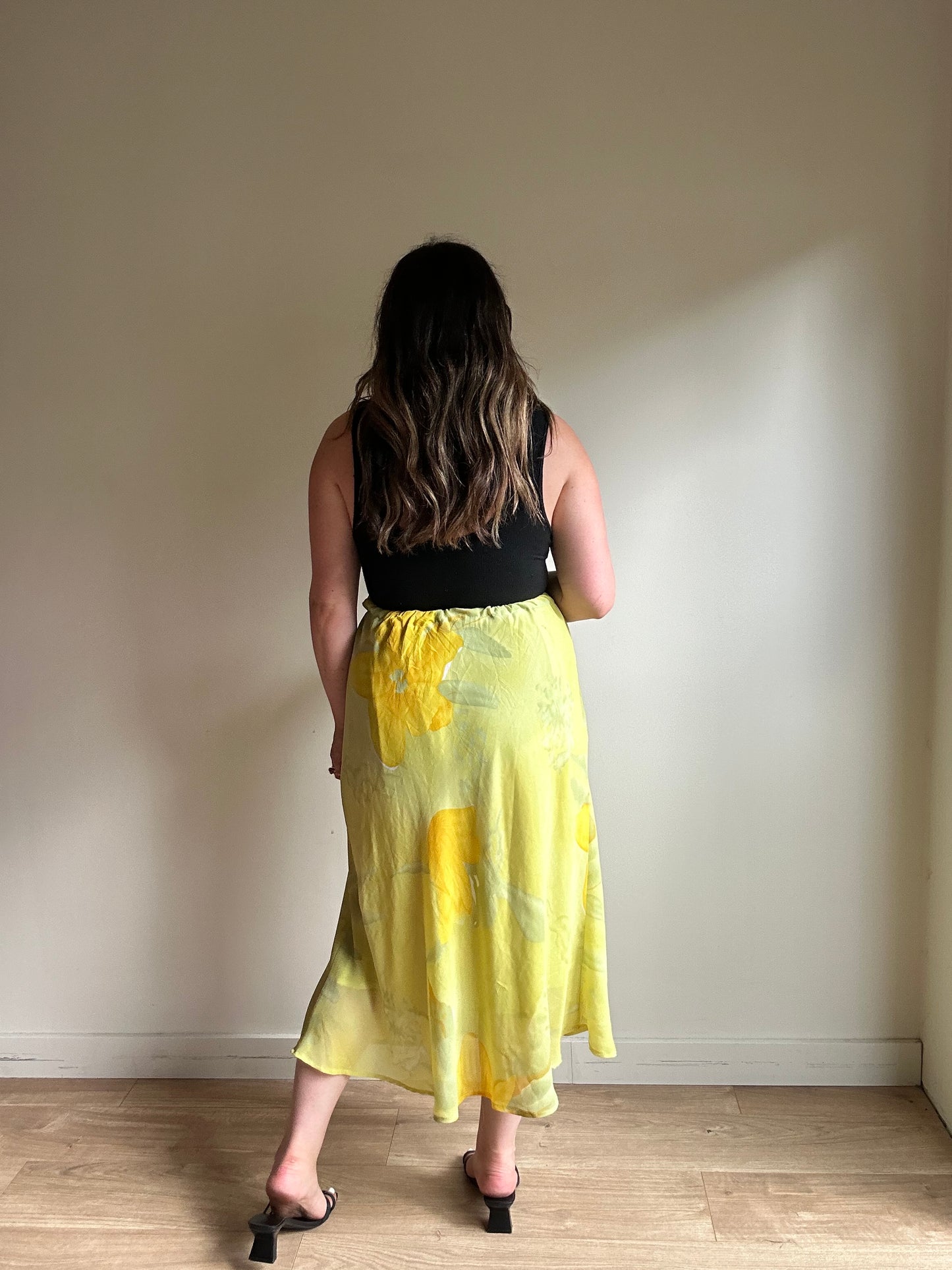 Vintage Handmade Yellow Skirt - Size M/L