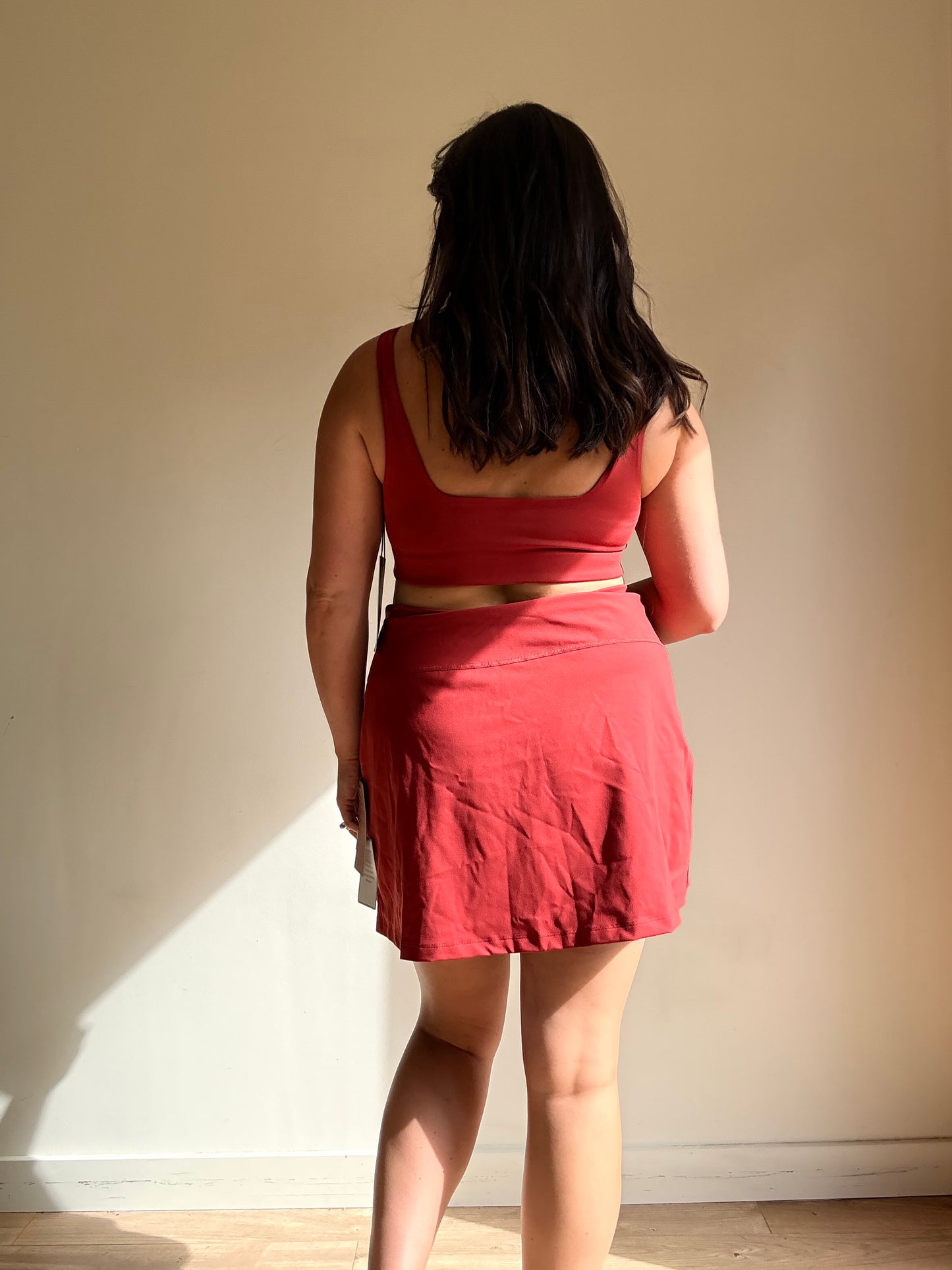Girlfriend Collective NEW Skort and Bra Set, L-XL