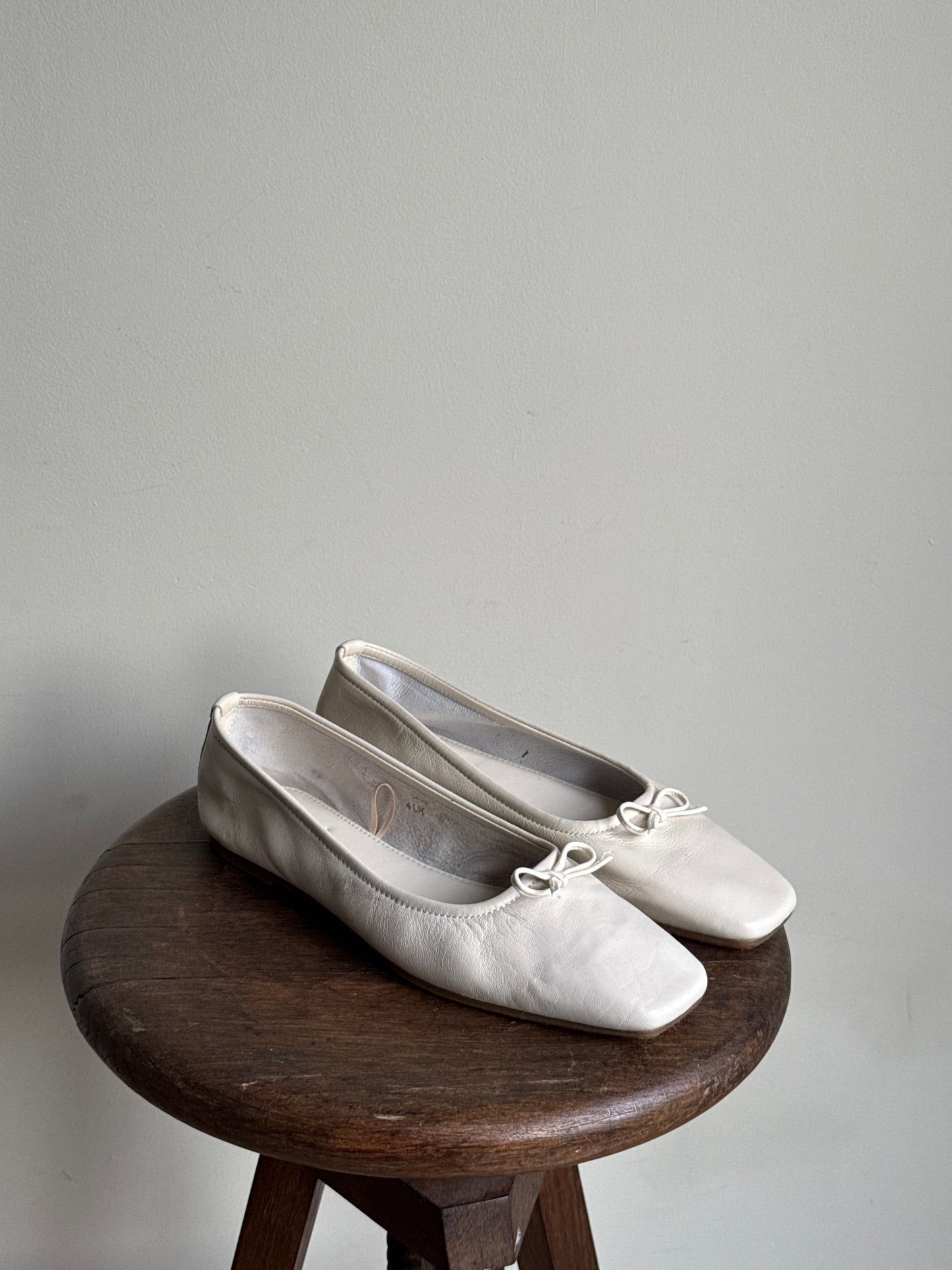 M&S Leather Ballet Flats, UK 4