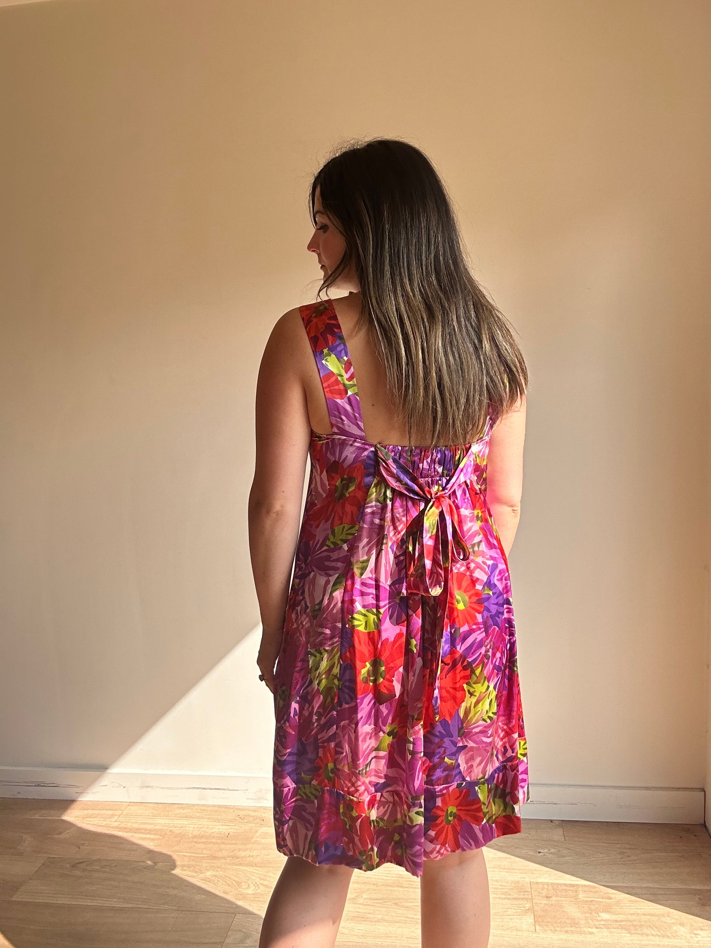 Les Petites Collection Silk Low Back Dress - Size S