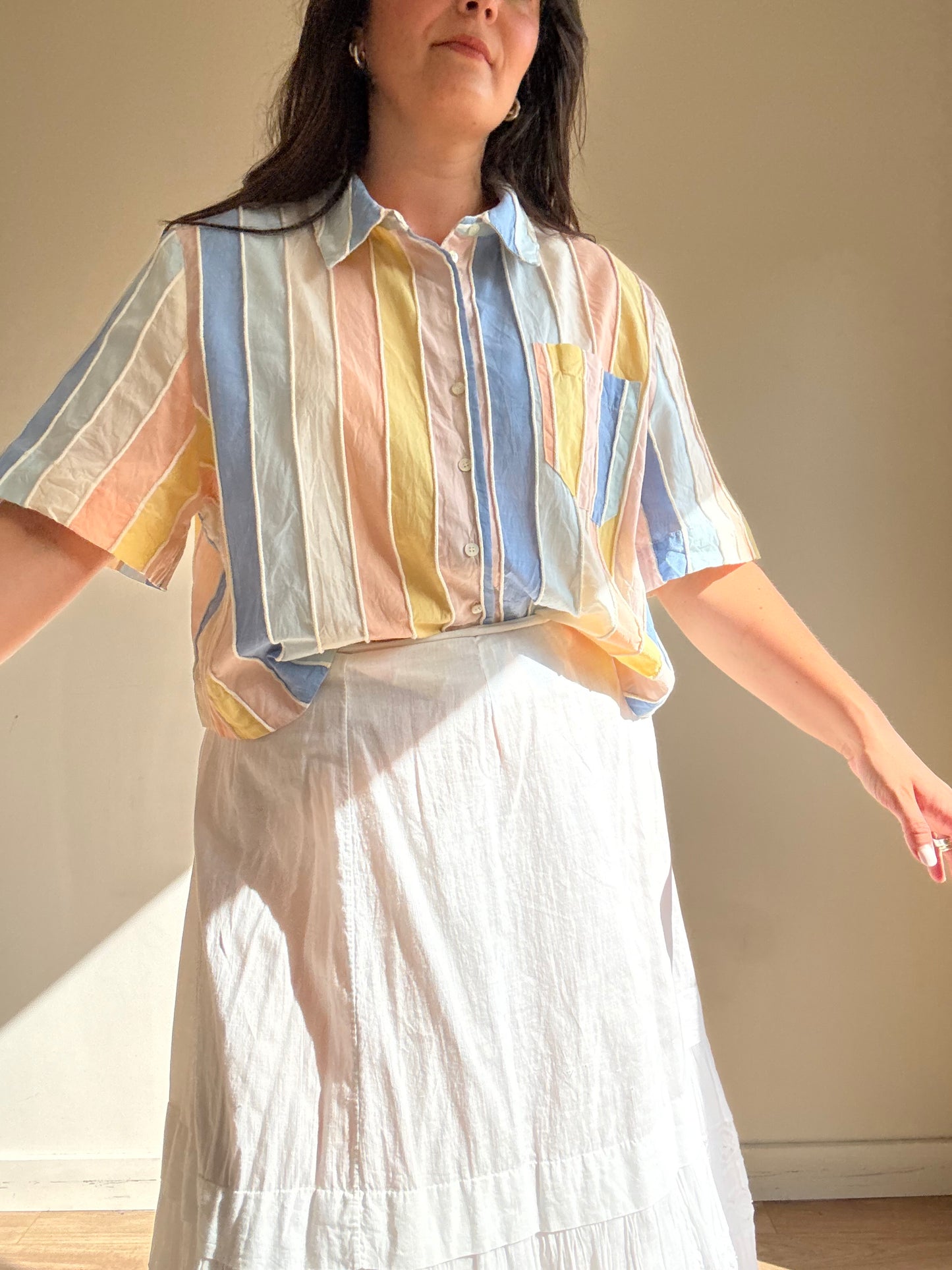 Sezane Stripe Shirt, 46