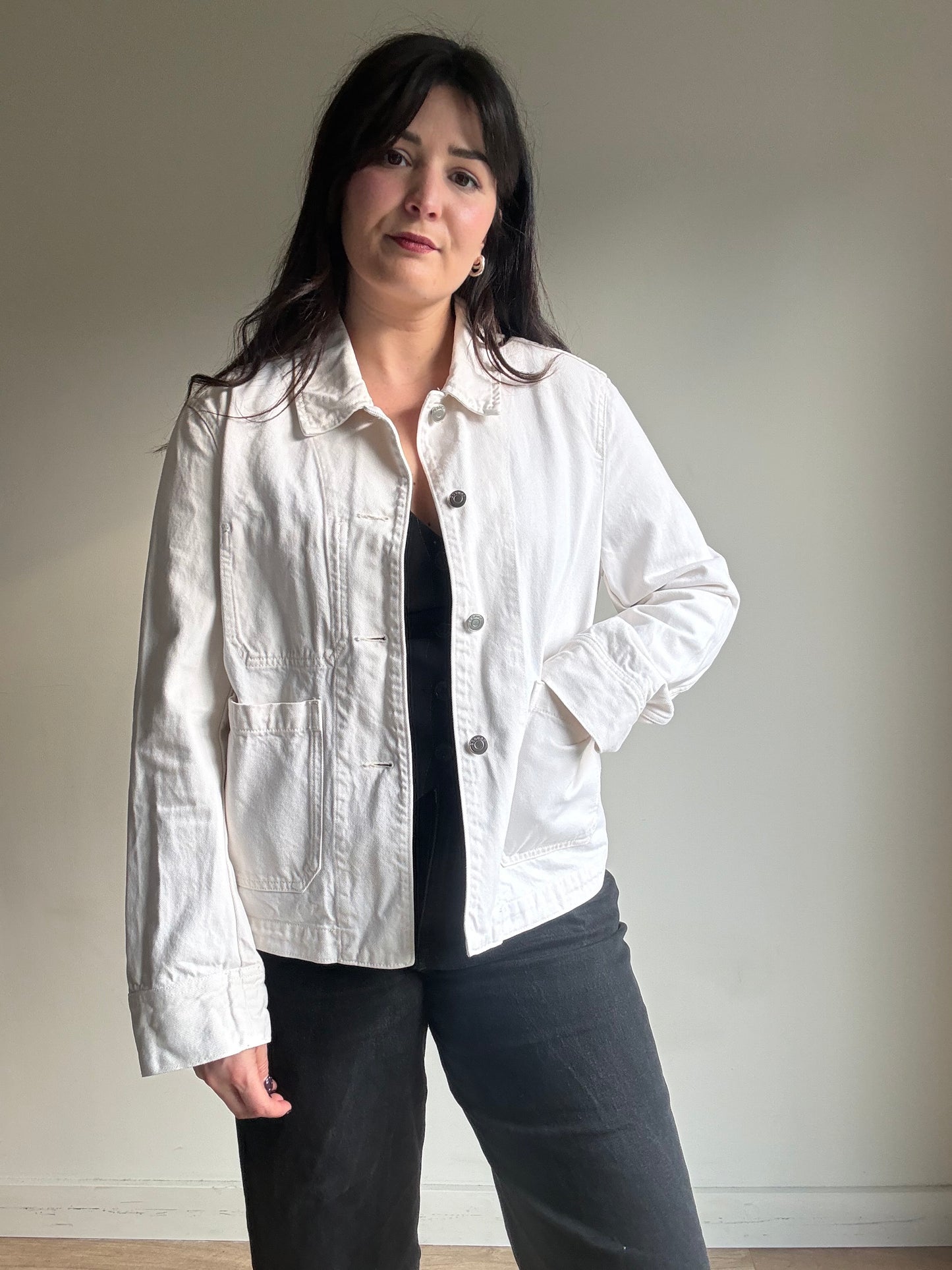 Arket Cotton Utility Jacket, 40 / UK 12-14