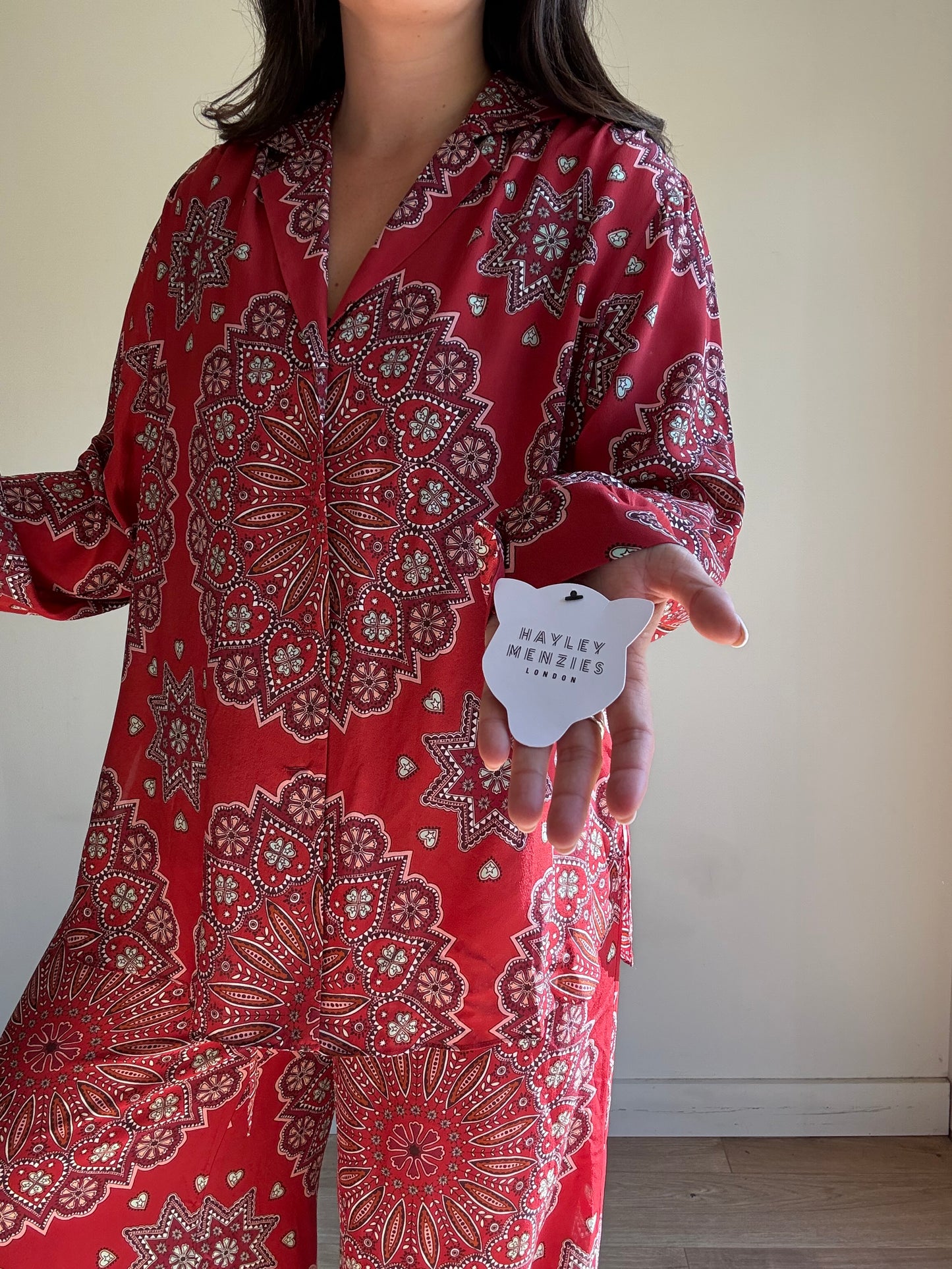NEW Hayley Menzies Pure Silk Co-Ord, XL