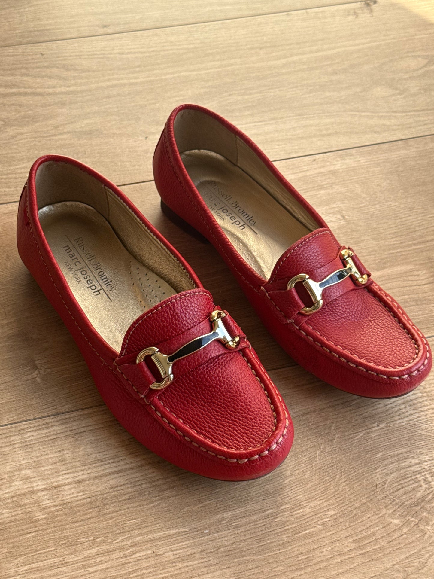 Russell & Bromley Buckle Leather Loafers, UK 6
