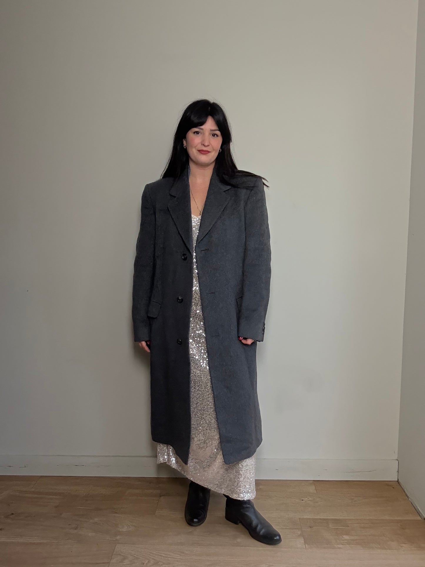 Vintage Hammersley English Wool, Silk & Cashmere Coat`, M-L