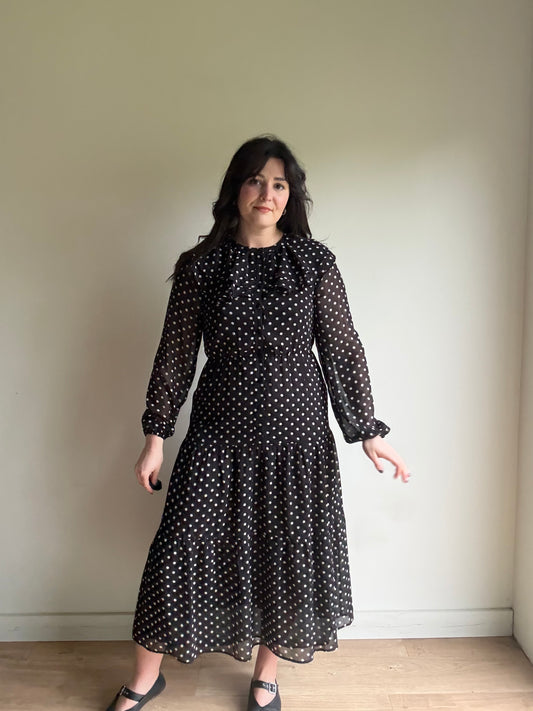 Albaray Polka Dot Ruffle Dress, 10