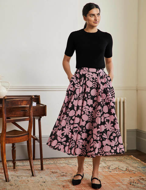 Boden Floral Midi Skirt - NEW - Size 8