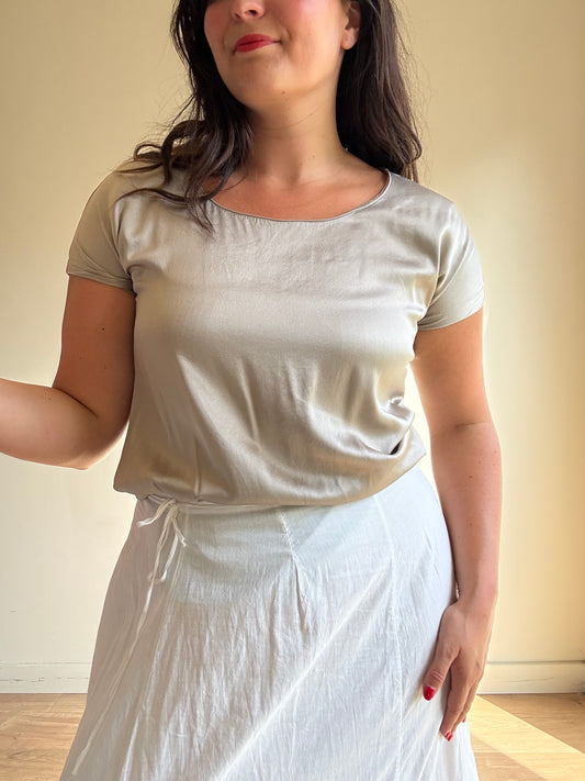 DKNY Silk T-Shirt Top, 8-10