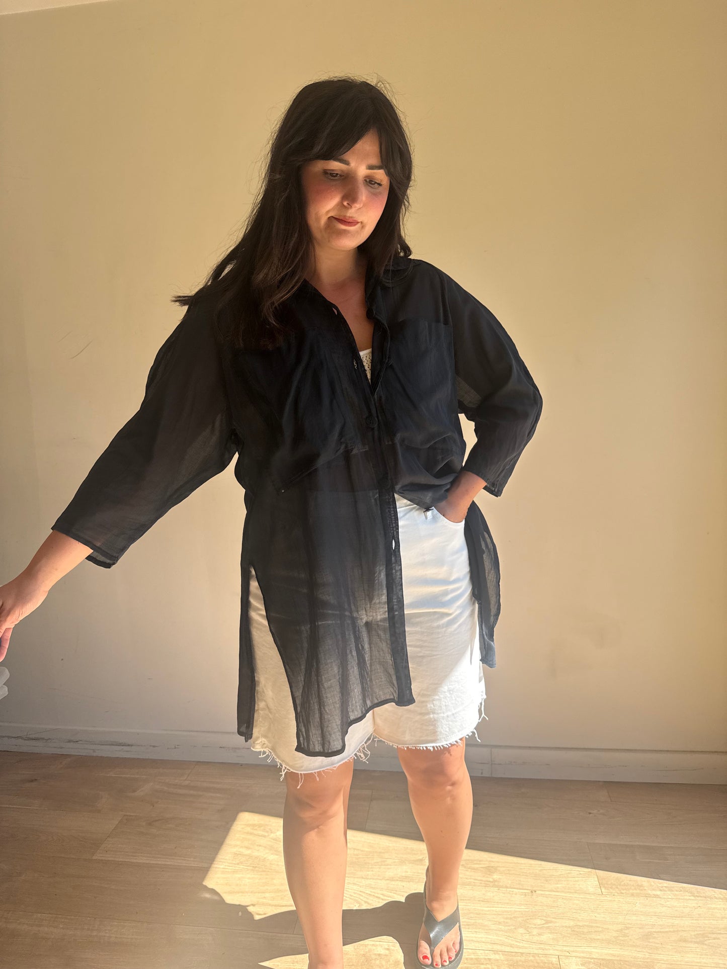 Vintage Lightweight Cotton Shirt, M