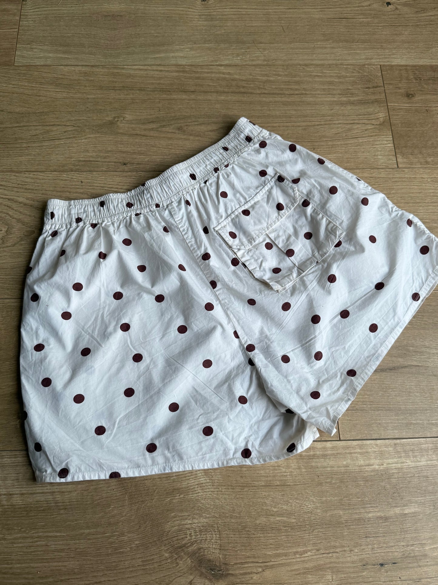 Ganni Cotton Polka Dot Shorts, 10-12