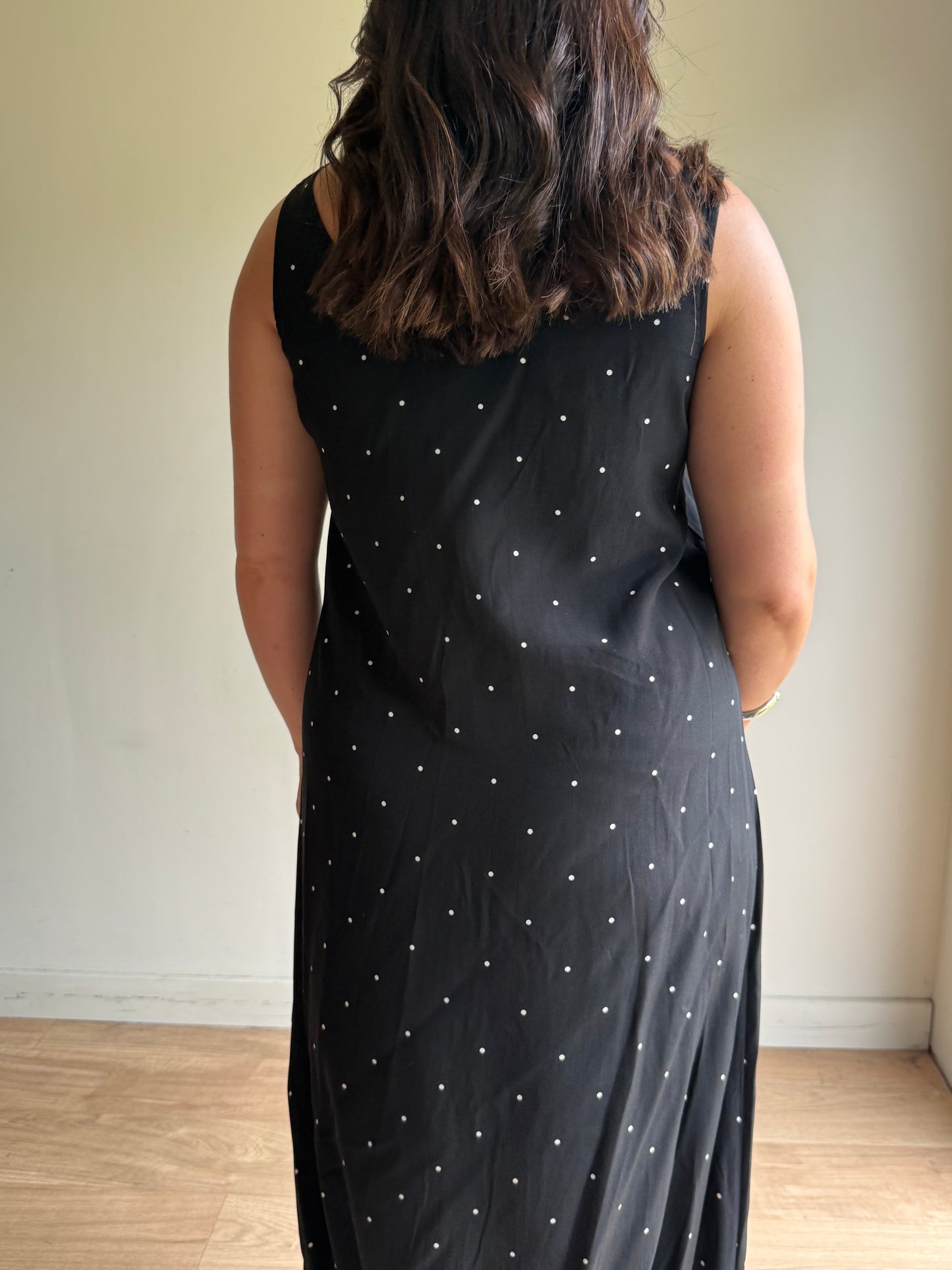Nicole Farhi Pure Silk Polka Dot Dress, M