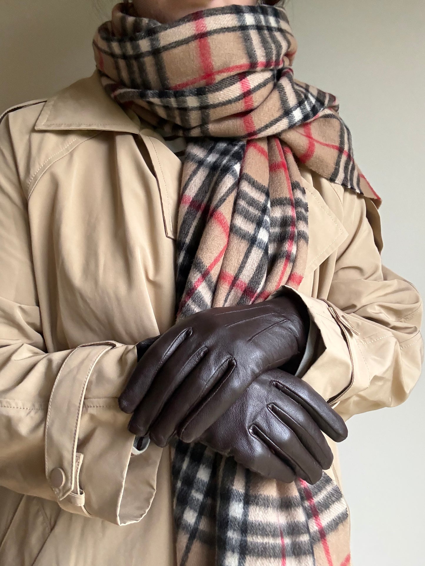 Brown Leather Gloves, S/M