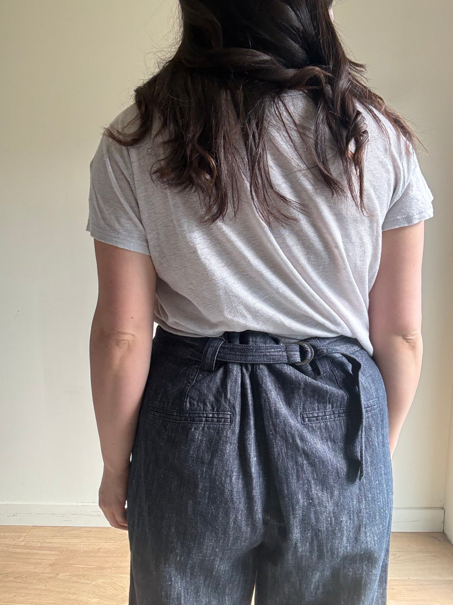 M&S Suit Chambray Denim Effect Suit, 18