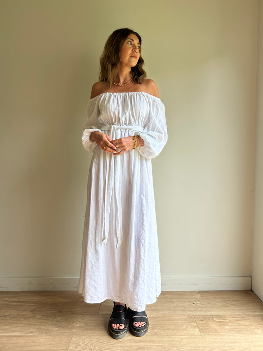 Mara Hoffman White Maxi Dress - Size XS