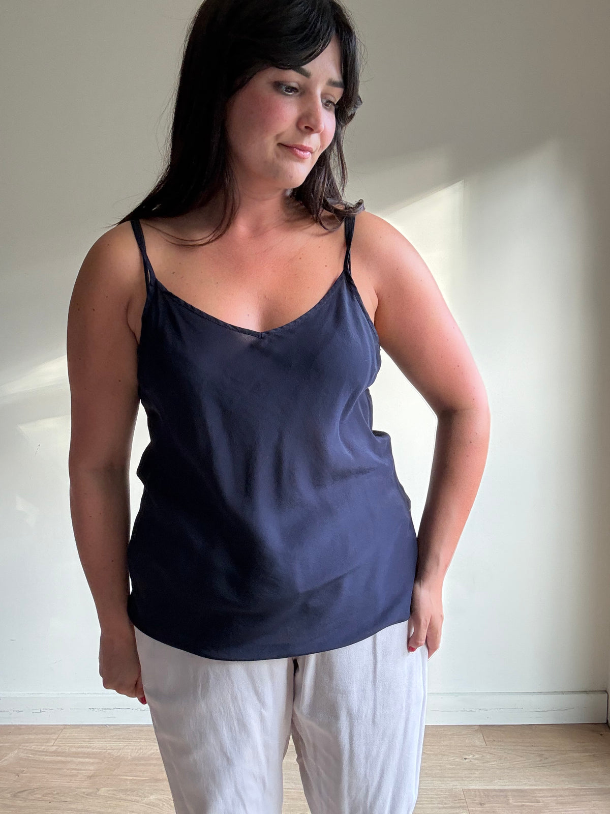 J Crew Pure Silk Cami, M