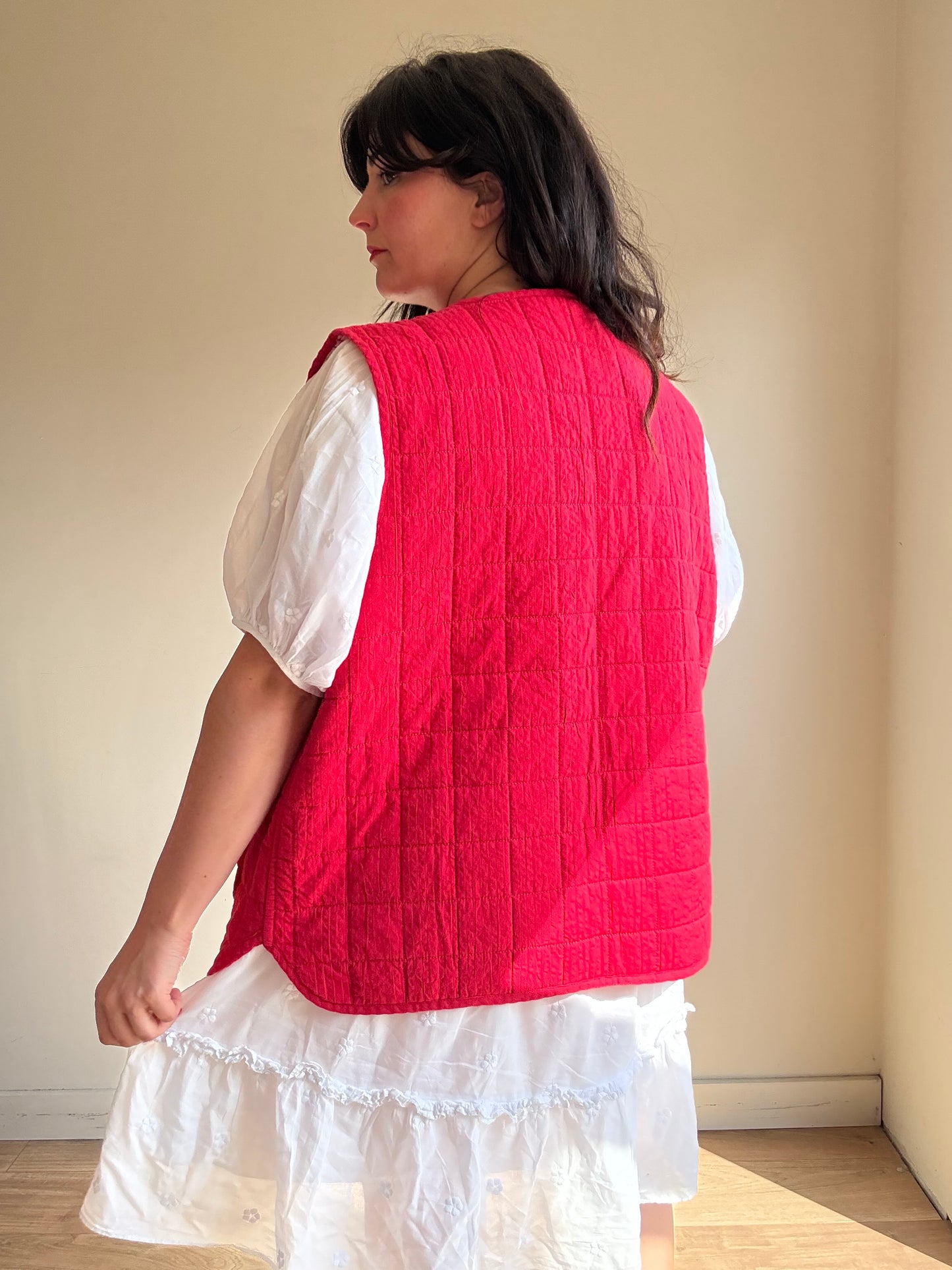 Damson Madder NEW Reversible Quilted Gilet Waistcoat, 20