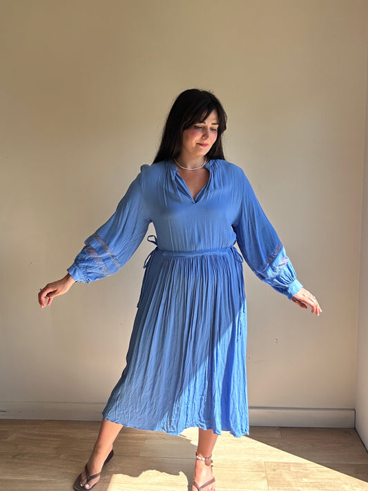 & Other Stories Lace Sleeve Dress, 12