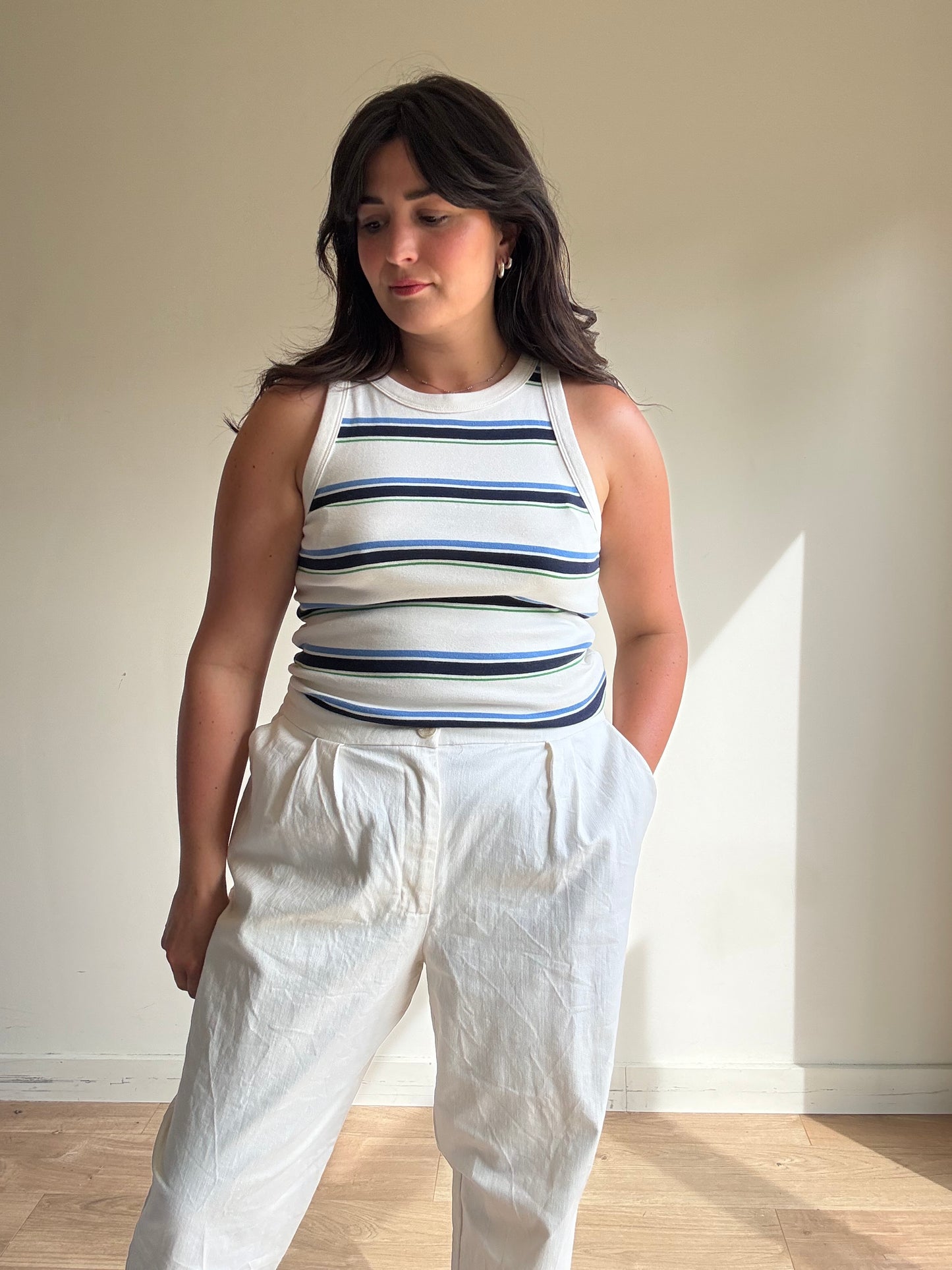Arket NEW Stripe Racer Vest, L