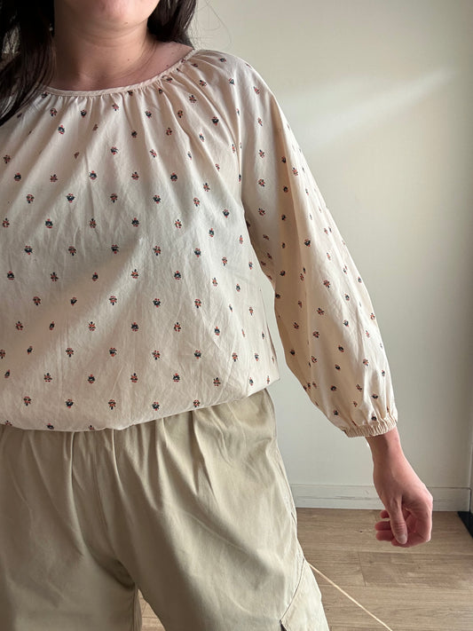Madewell Cotton Floral Top, M