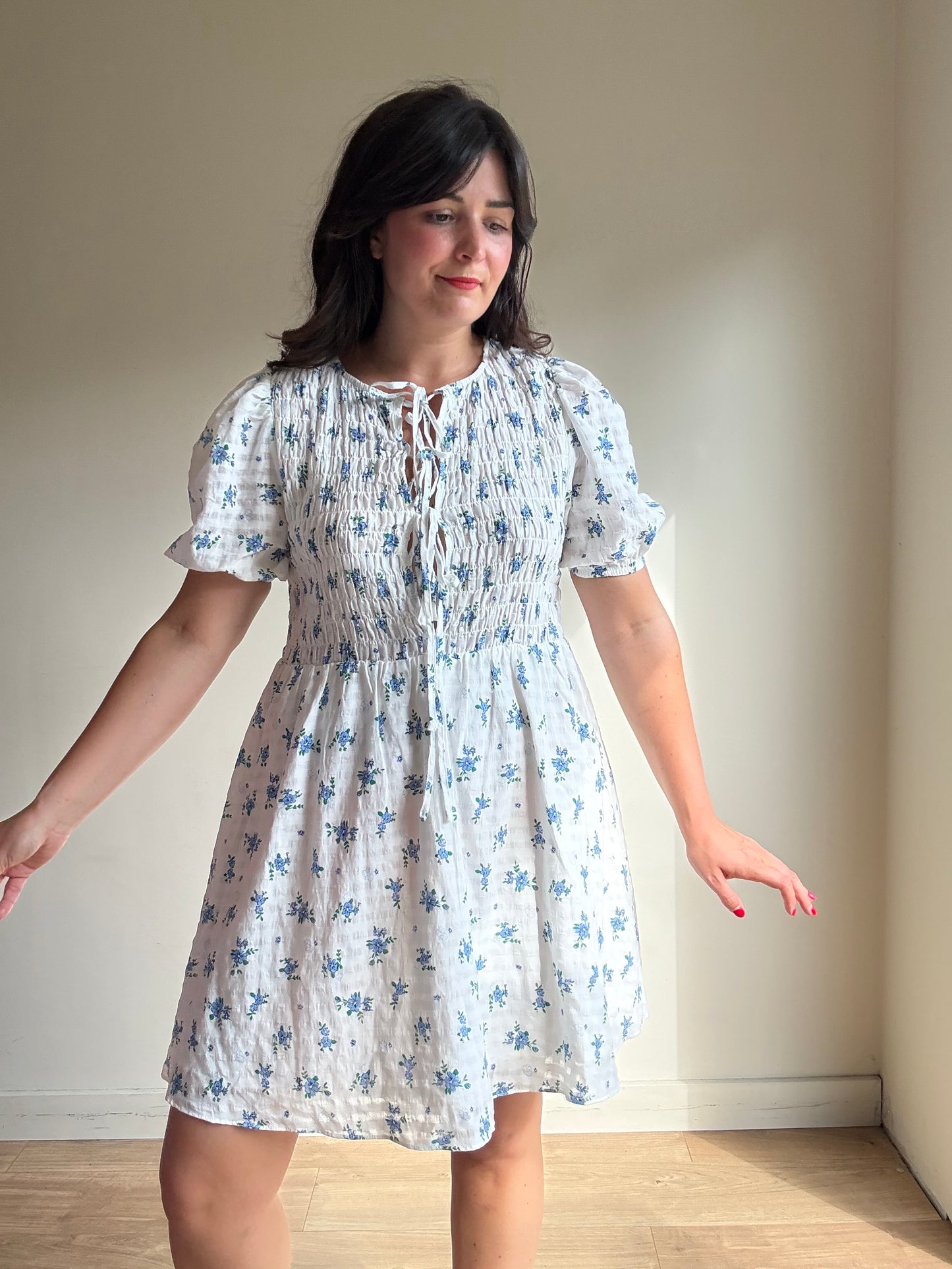Glamourous (NEW) Floral Cotton Mini Dress, 12
