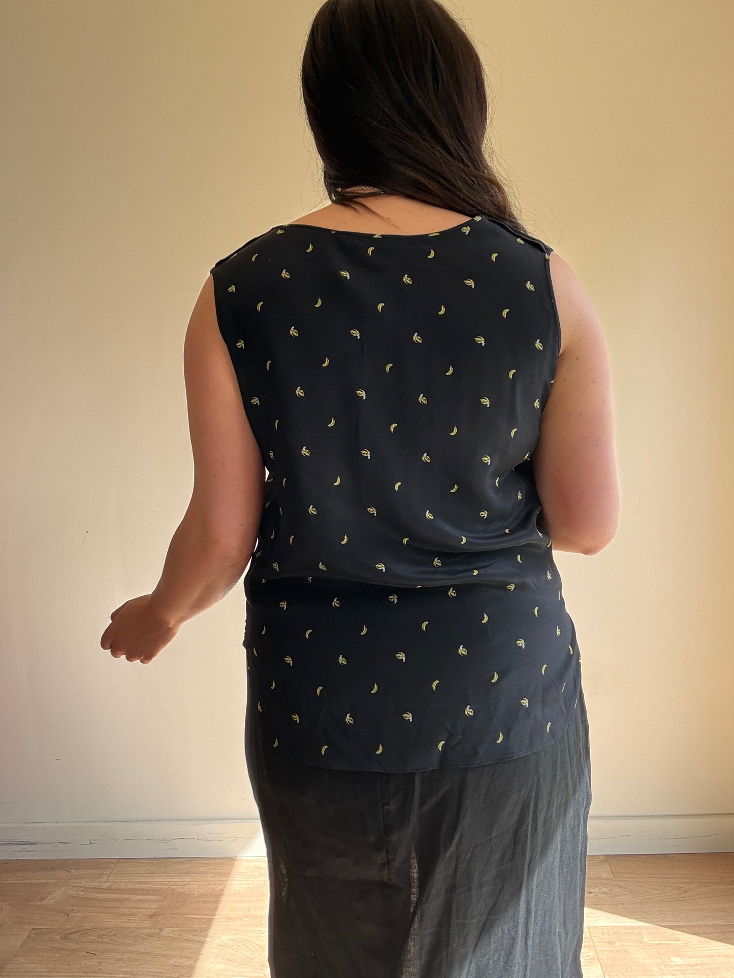 Paul Smith Silk Banana Print Top, 10-12