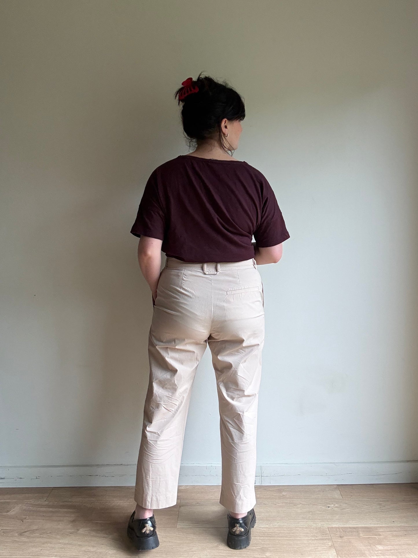 COS Cotton Tapered Leg Trousers, 44