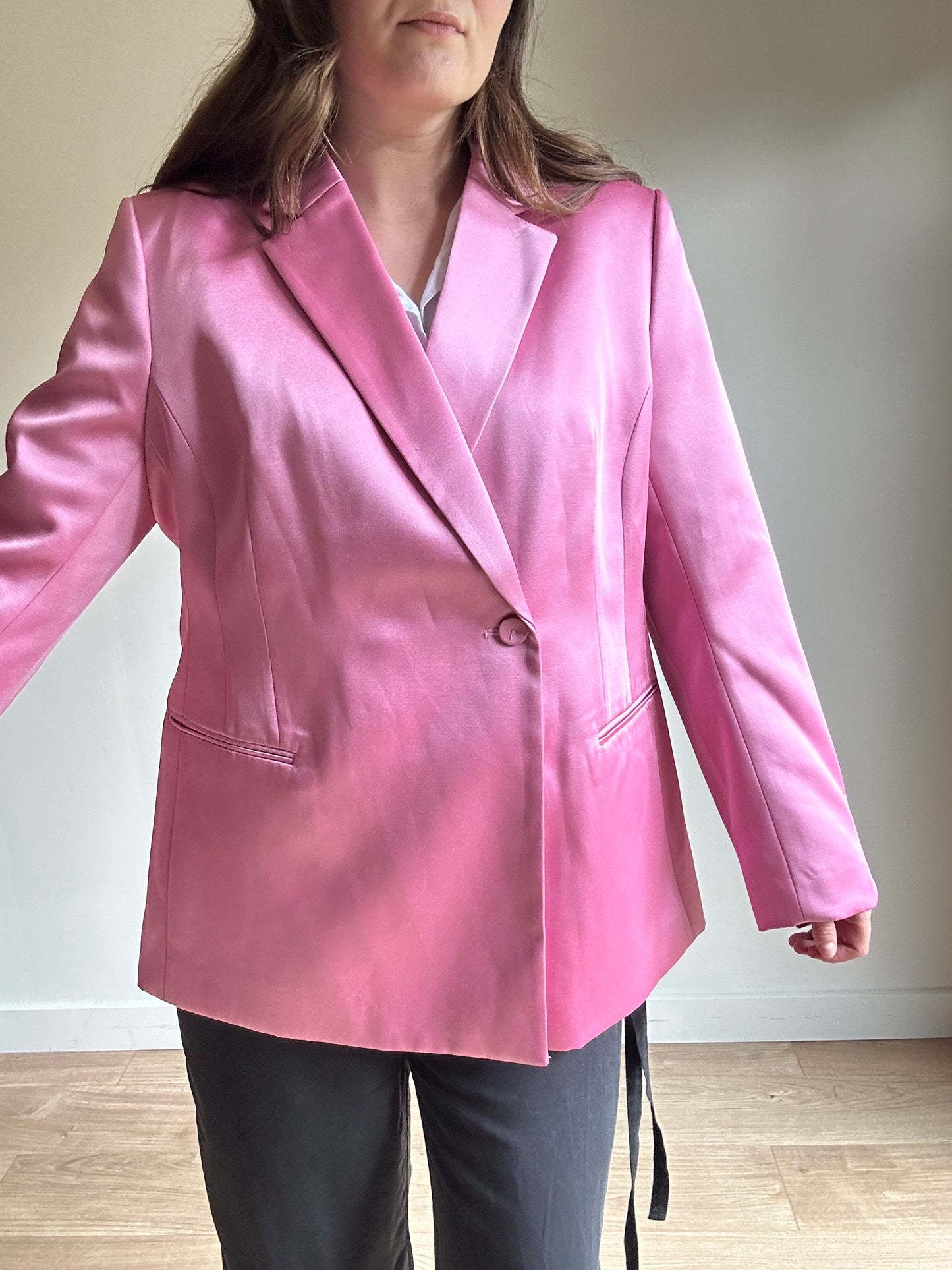 H&M Satin Blazer - Size 16-20