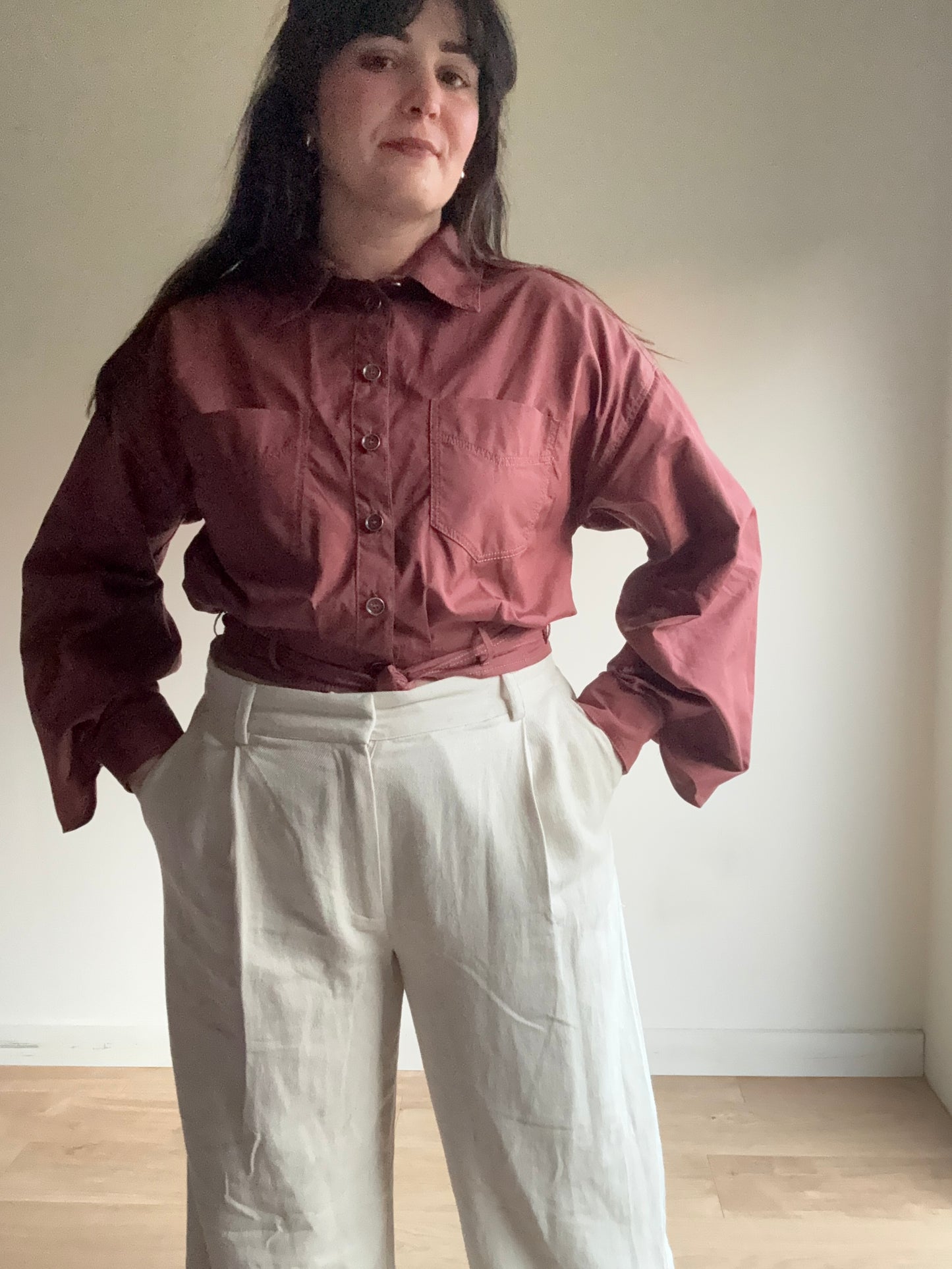 Albaray NEW Linen Twill Wide Leg Trousers, 16