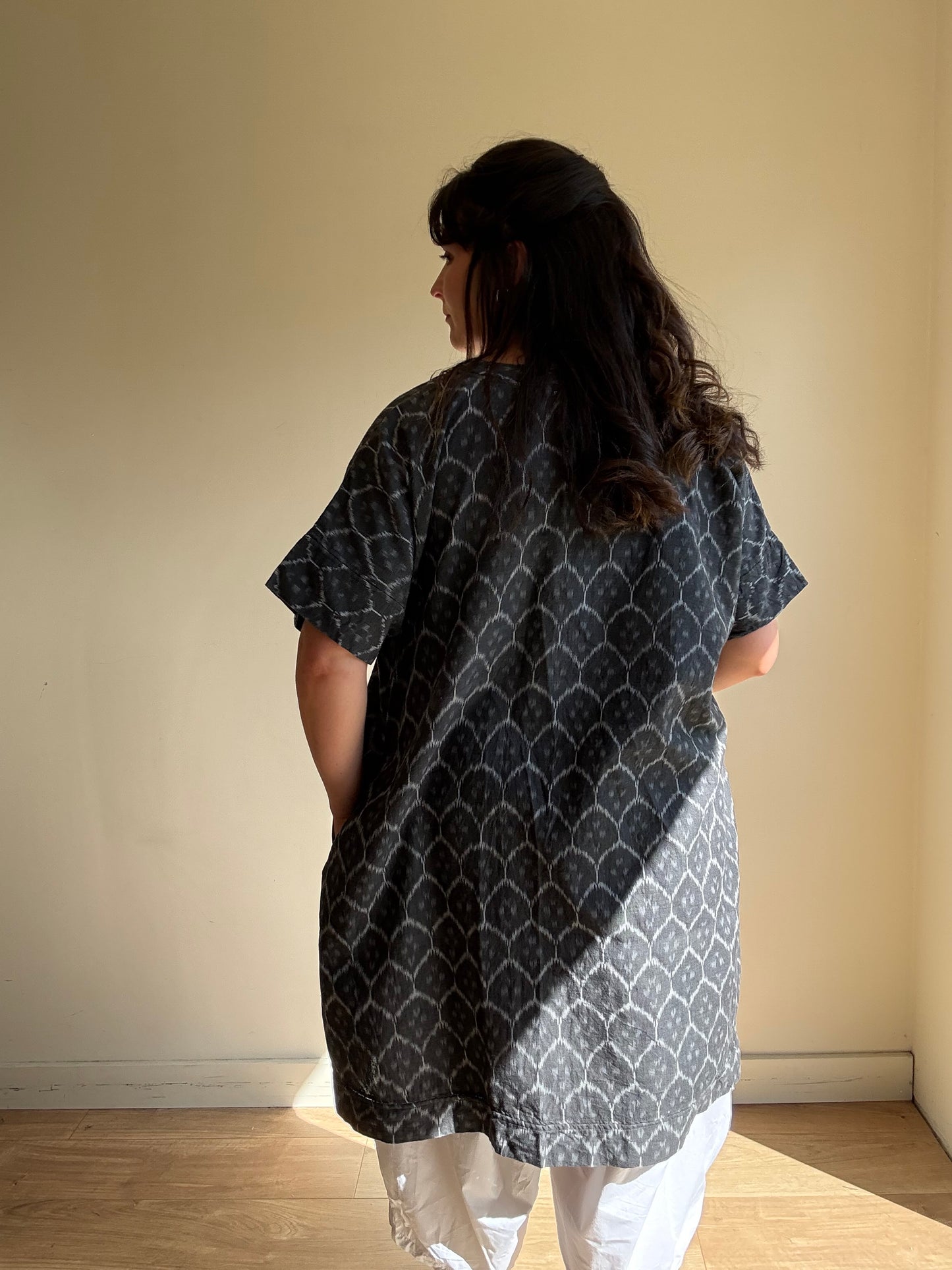Matta Printed Cotton Tunic Dress, One Size