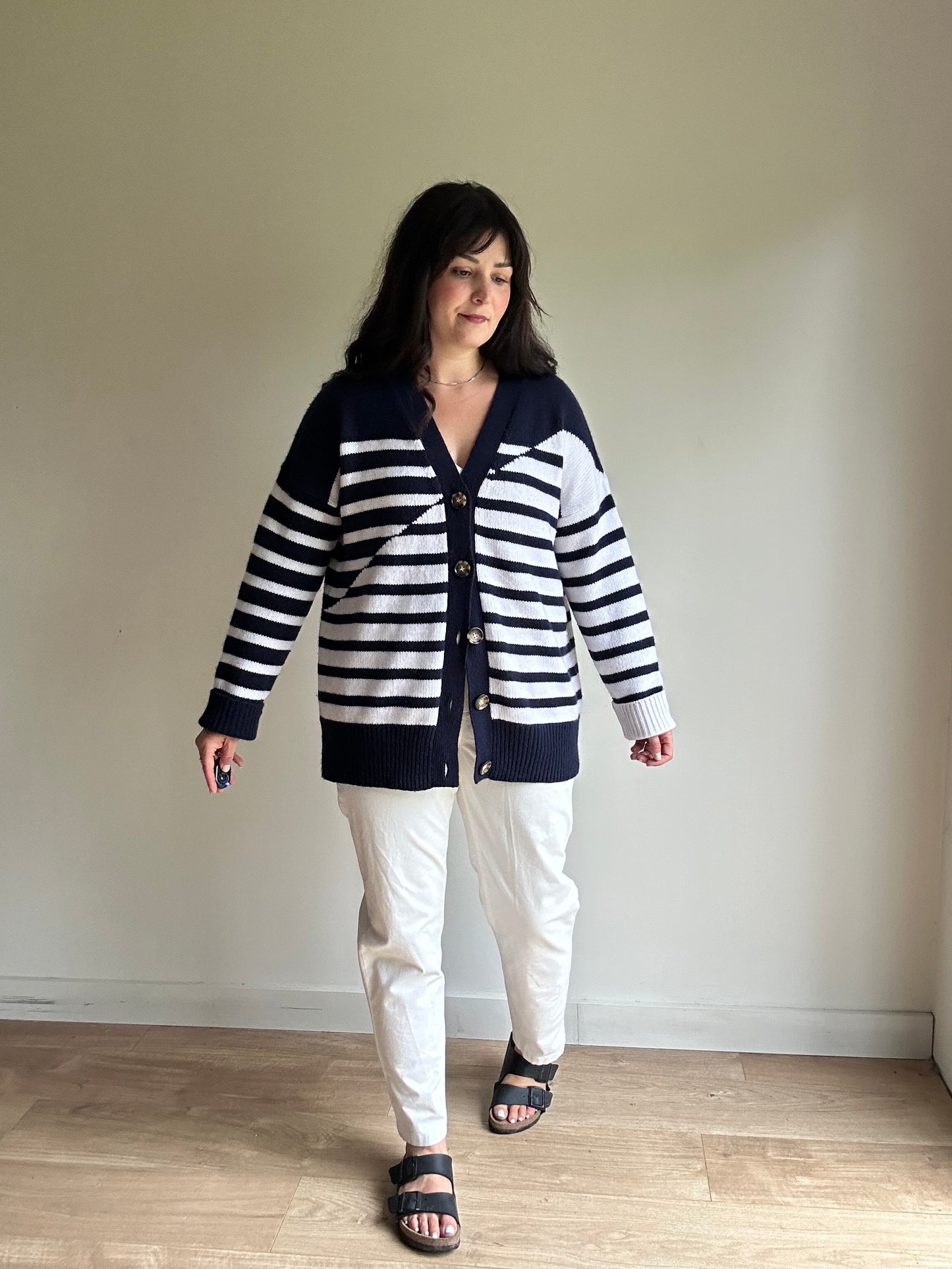 La Ligne Wool & Cashmere Cardigan, L