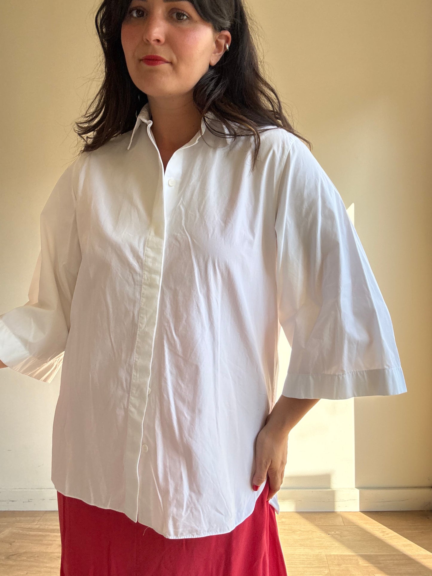 White TOD's Crisp Cotton Shirt, M/L