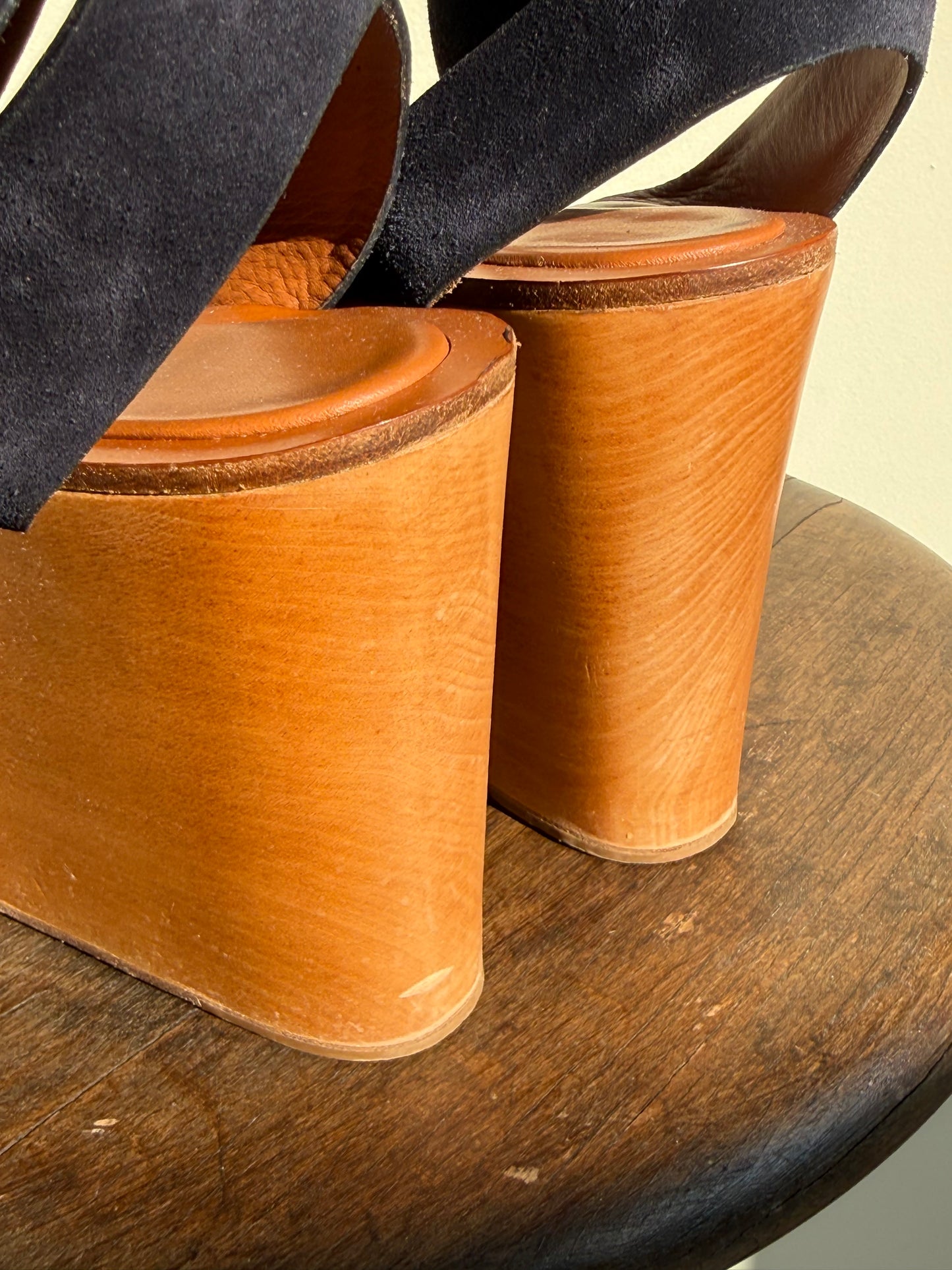 Celine Phoebe Philo Era Wedge Clog Sandals, 40