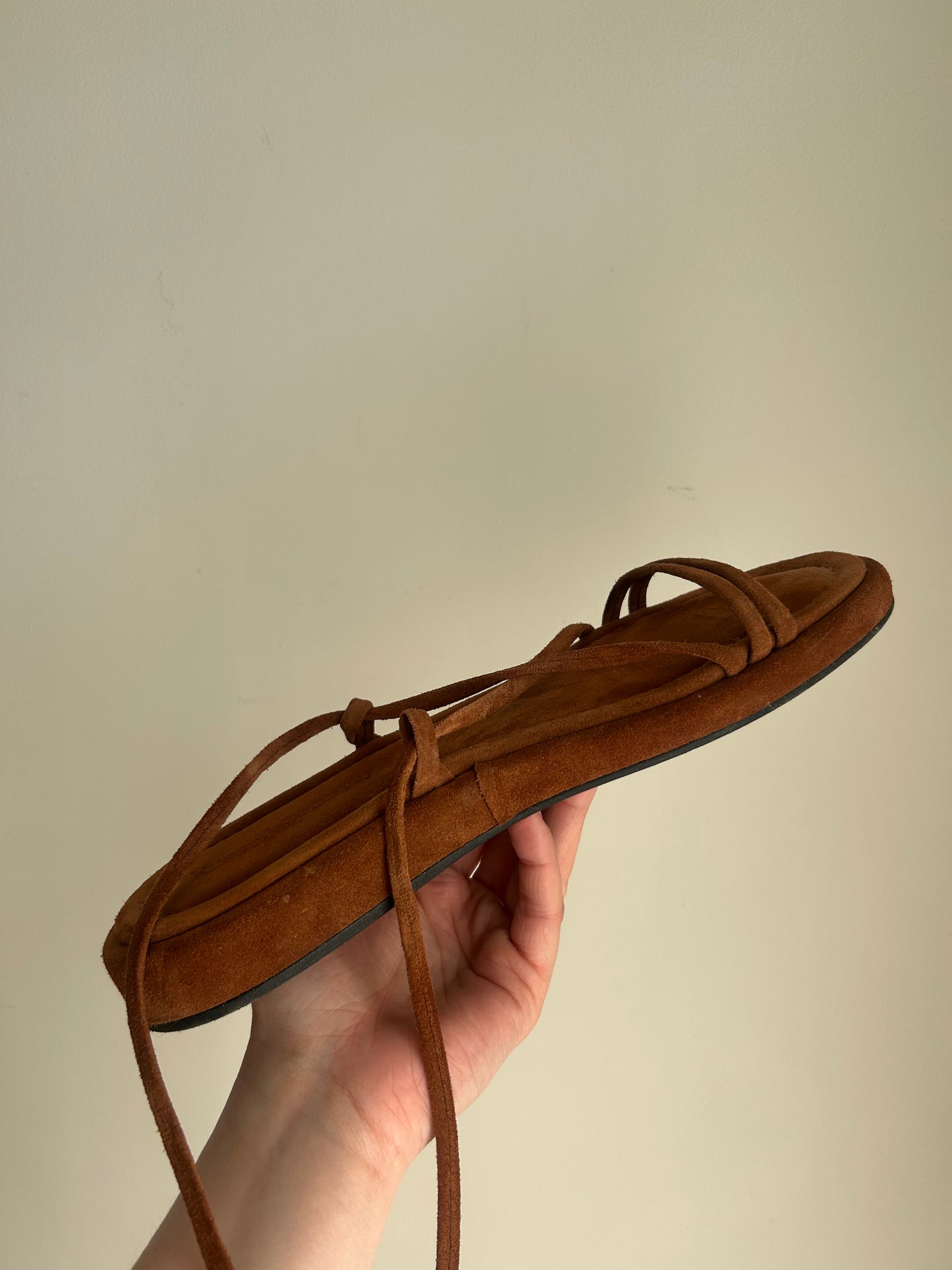 Russell & Bromley Suede Effect Lace Up Sandals, 40