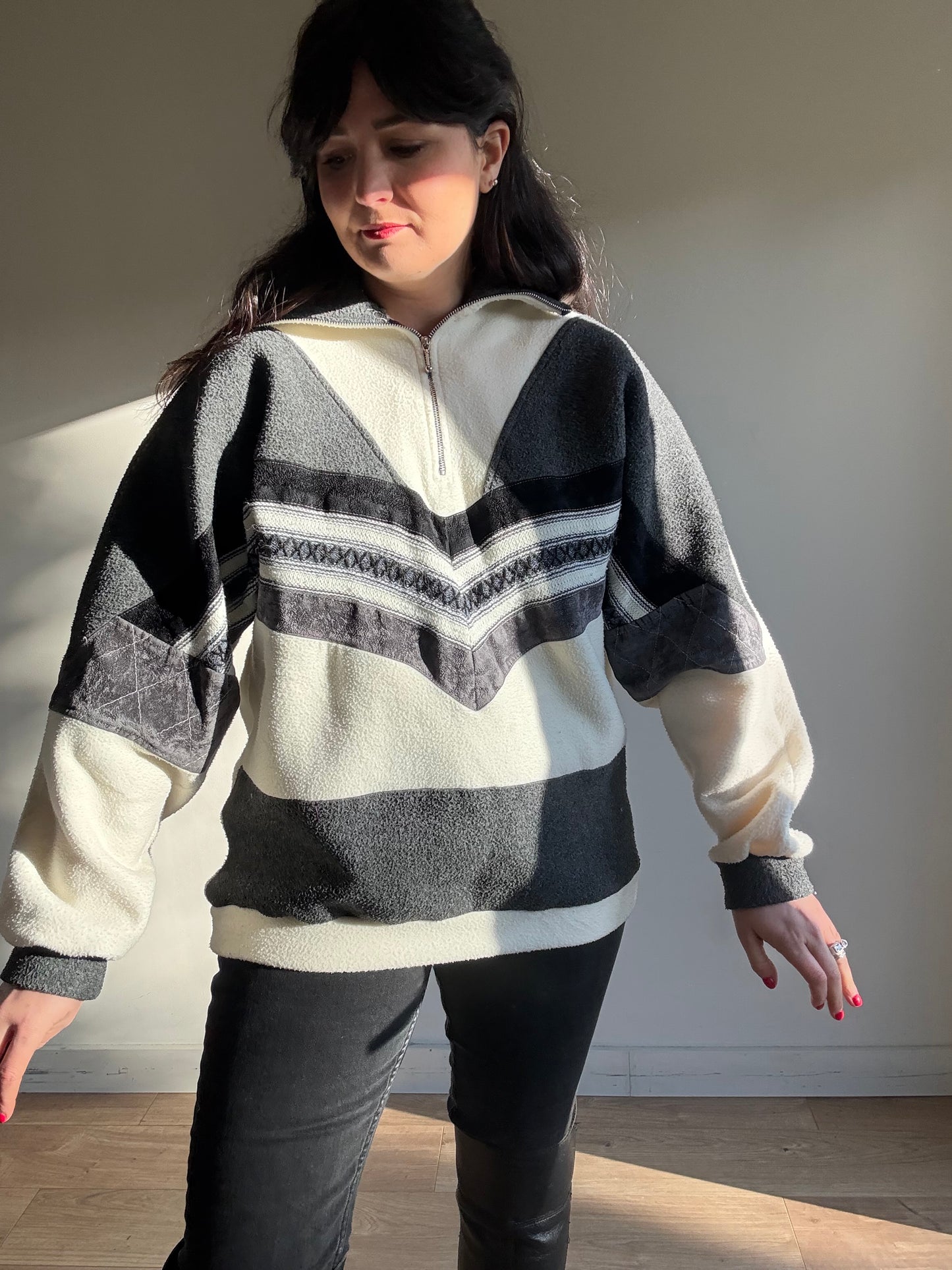 Vintage Sun City Quarter Zip Fleece, M/L